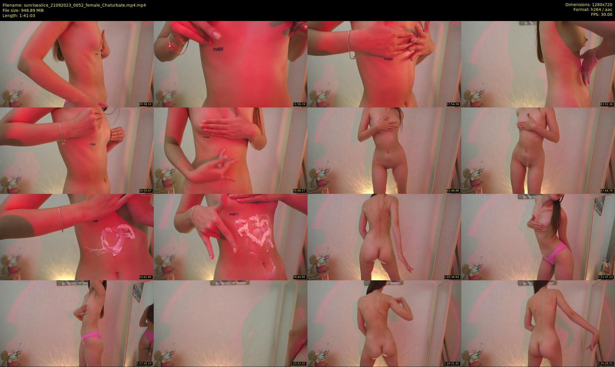 sunrisealice — 102 minute Chaturbate female cam show recording, 720p, Sep 21, 2023