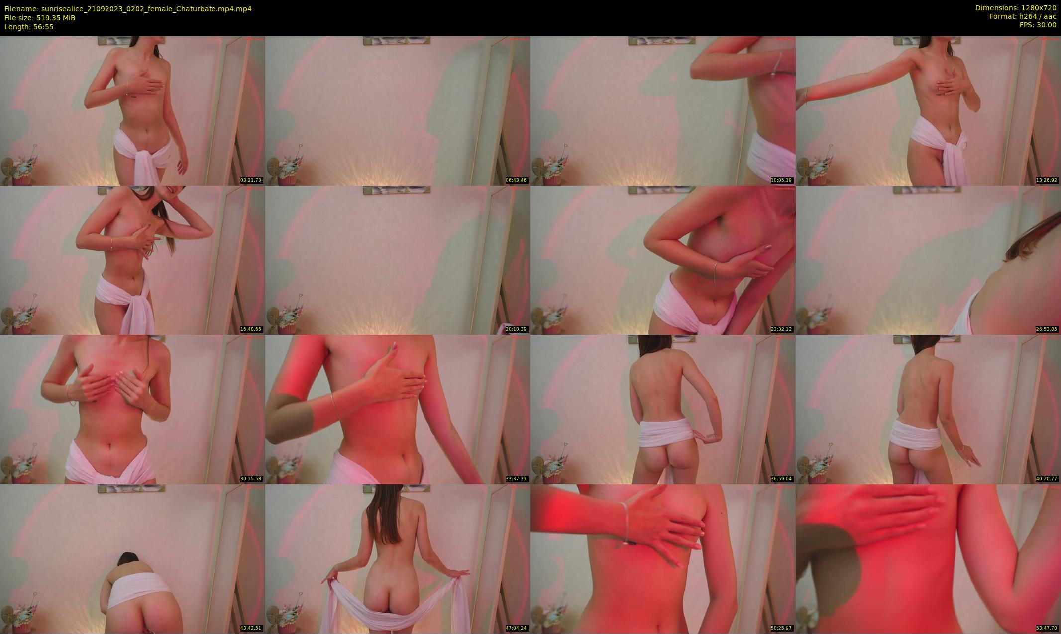 sunrisealice — 57 minute Chaturbate female cam show recording, 720p, Sep 21, 2023
