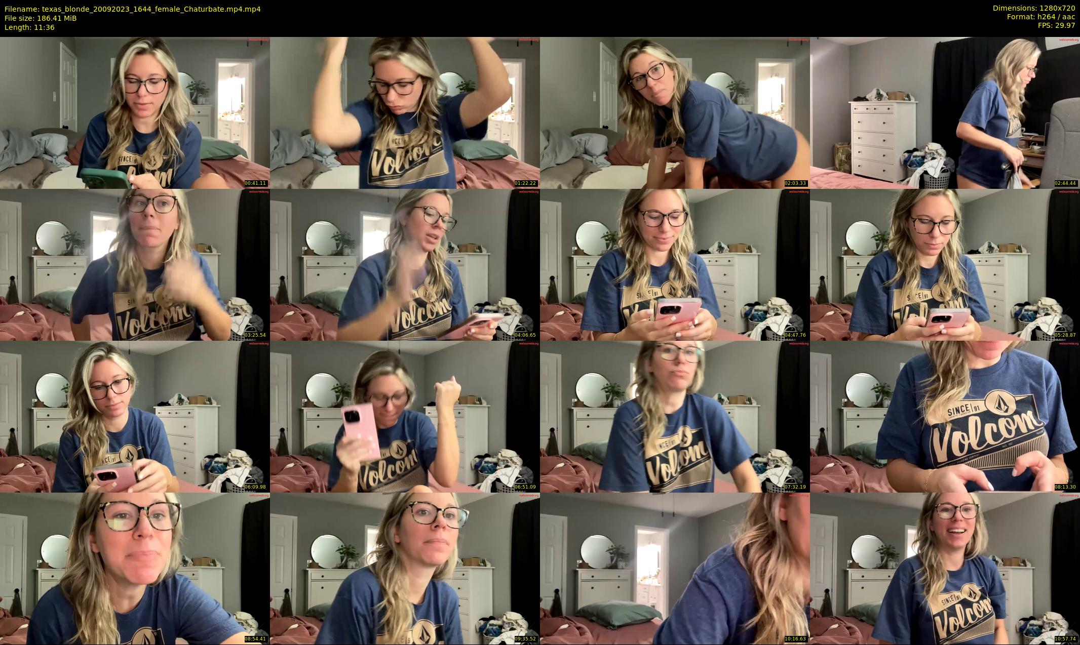 texas_blonde — 12 minute Chaturbate female cam show recording, 720p, Sep 20, 2023
