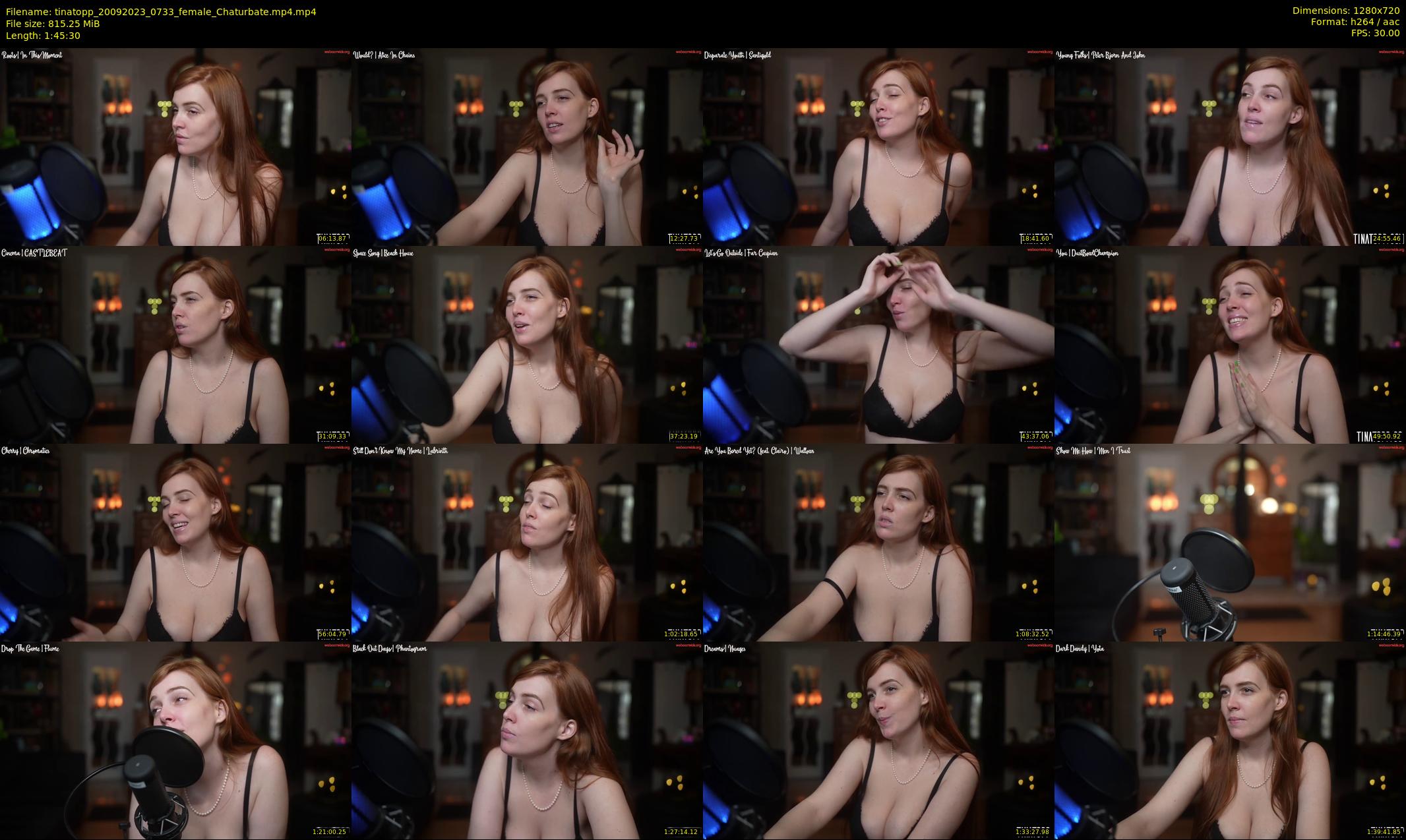 tinatopp — 106 minute Chaturbate female cam show recording, 720p, Sep 20, 2023