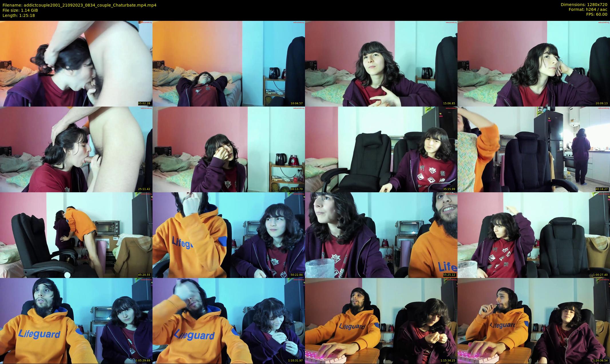 addictcouple2001 — 86 minute Chaturbate couple cam show recording, 720p, Sep 21, 2023