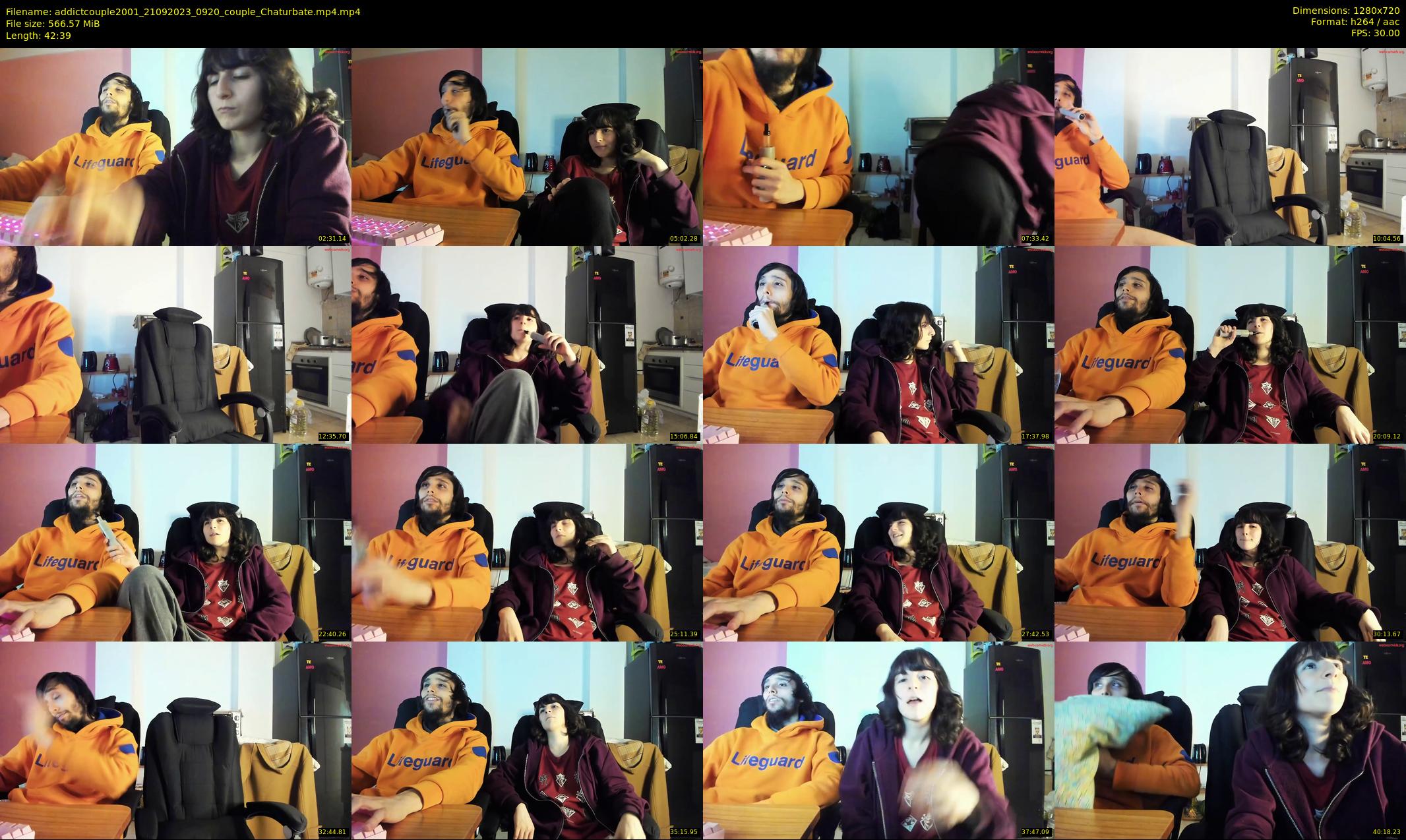addictcouple2001 — 43 minute Chaturbate couple cam show recording, 720p, Sep 21, 2023