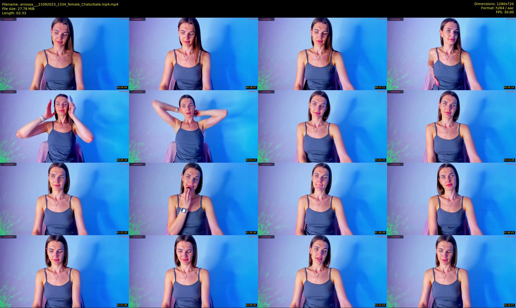 anissaa__ — 3 minute Chaturbate female cam show recording, 720p, Sep 21, 2023