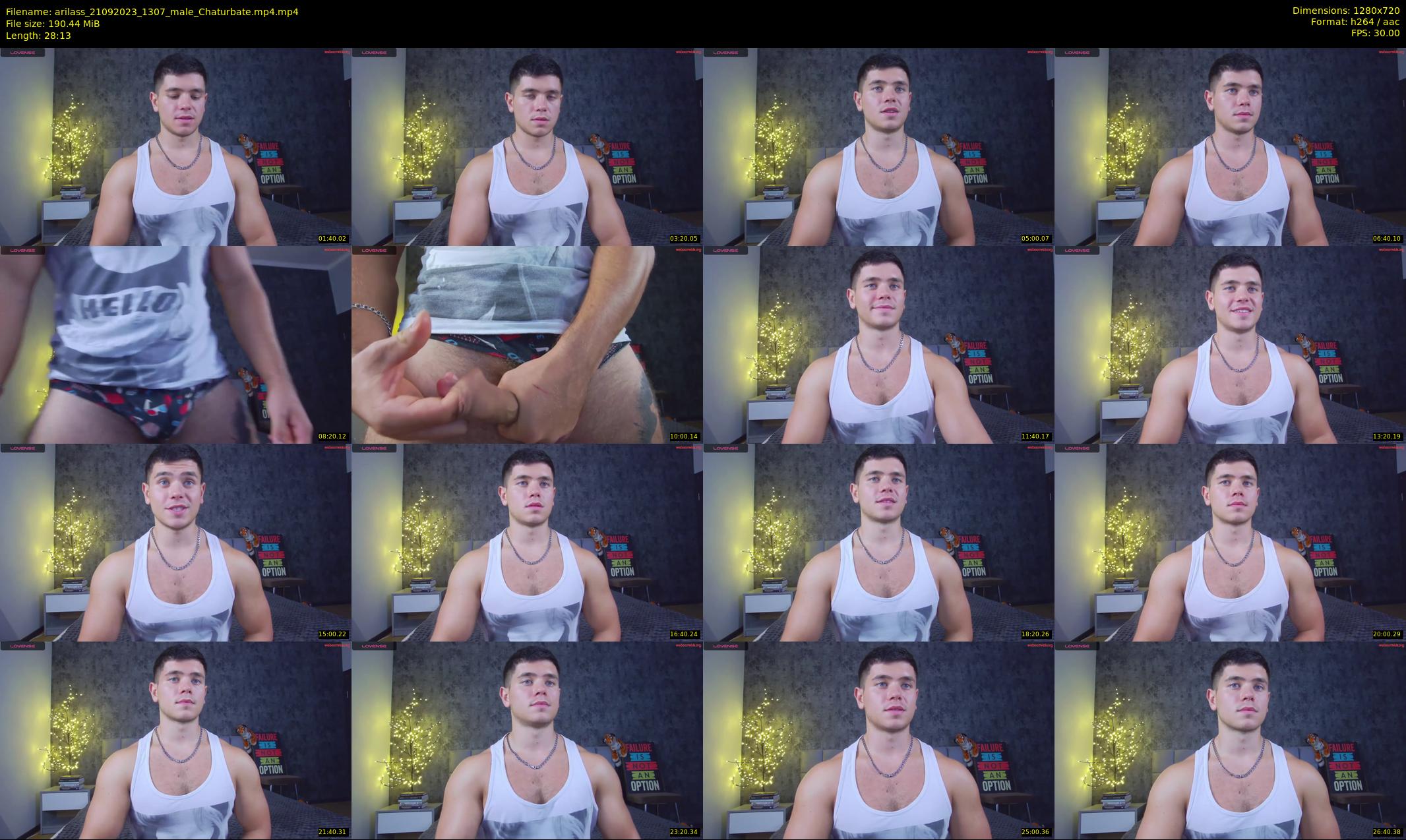 arilass — 29 minute Chaturbate male cam show recording, 720p, Sep 21, 2023
