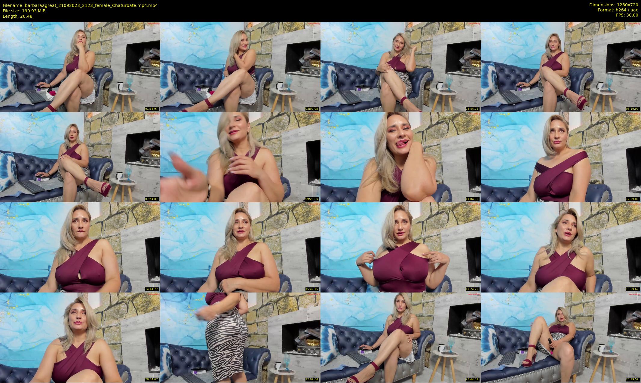 barbaraagreat — 27 minute Chaturbate female cam show recording, 720p, Sep 21, 2023