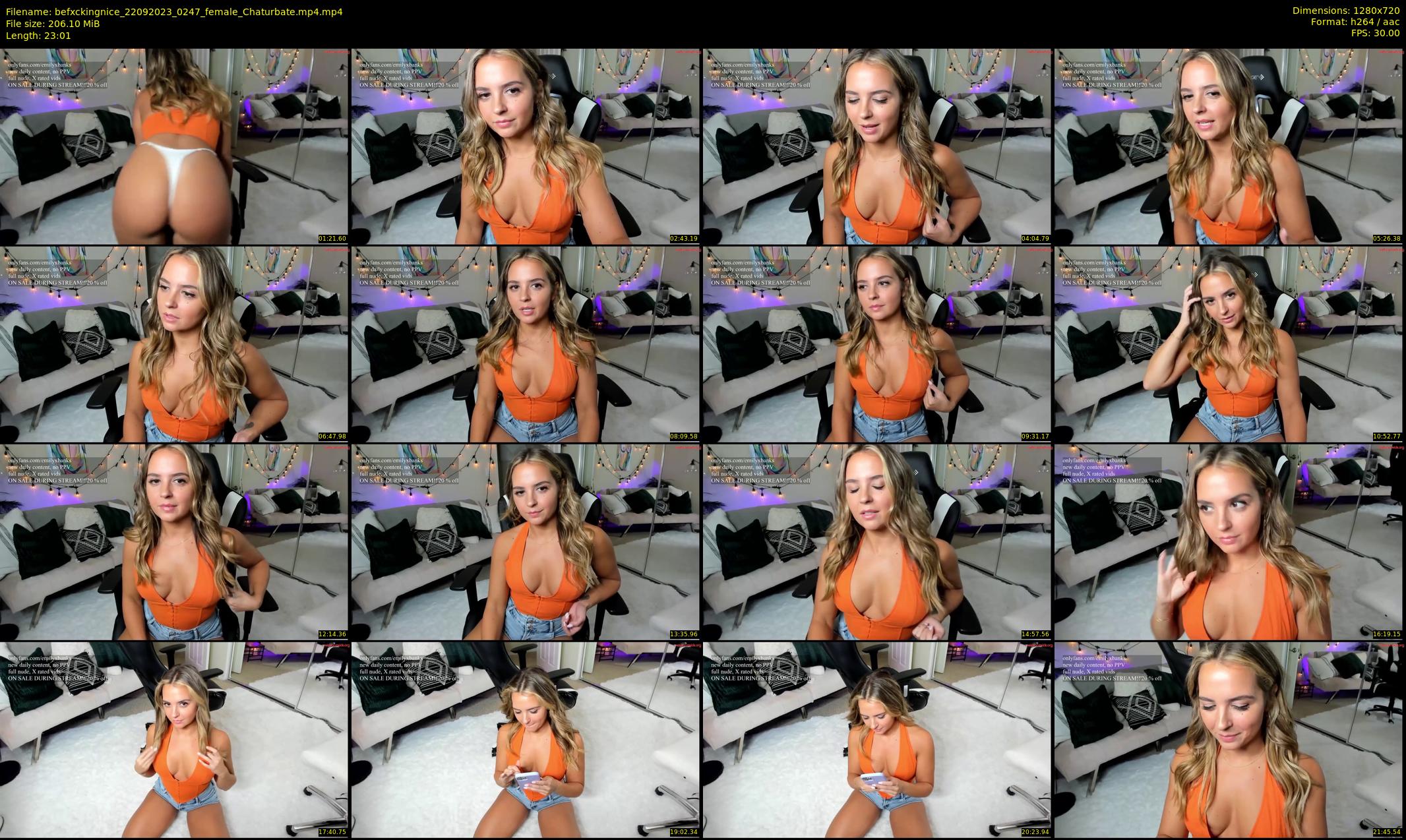 befxckingnice — 24 minute Chaturbate female cam show recording, 720p, Sep 22, 2023