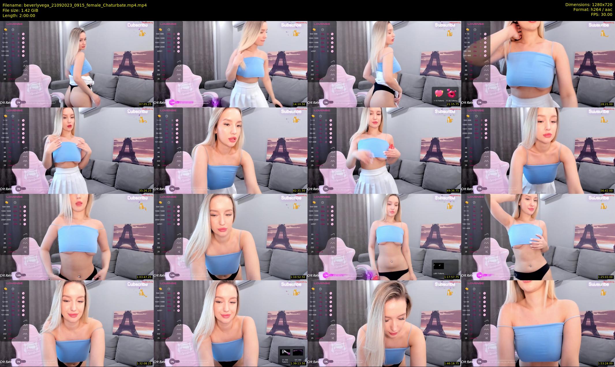 beverlyvega — 120 minute Chaturbate couple cam show recording, 720p, Sep 21, 2023