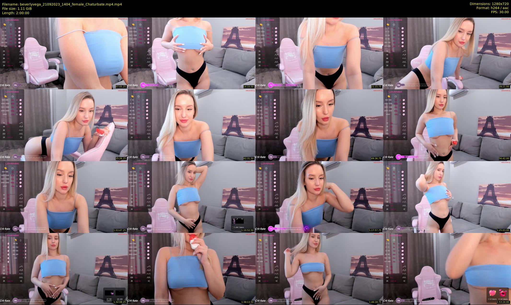 beverlyvega — 120 minute Chaturbate couple cam show recording, 720p, Sep 21, 2023