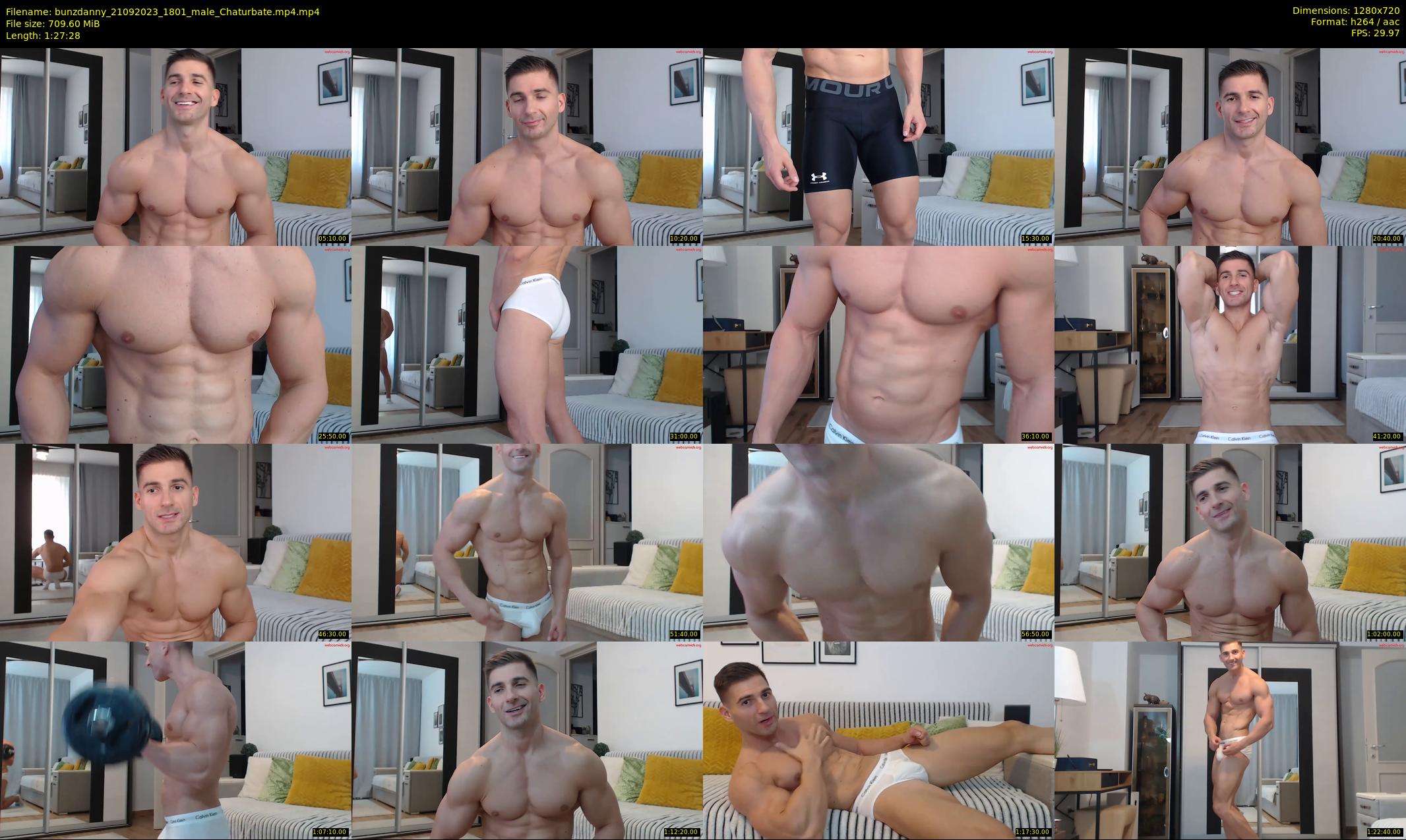 bunzdanny — 88 minute Chaturbate male cam show recording, 720p, Sep 21, 2023