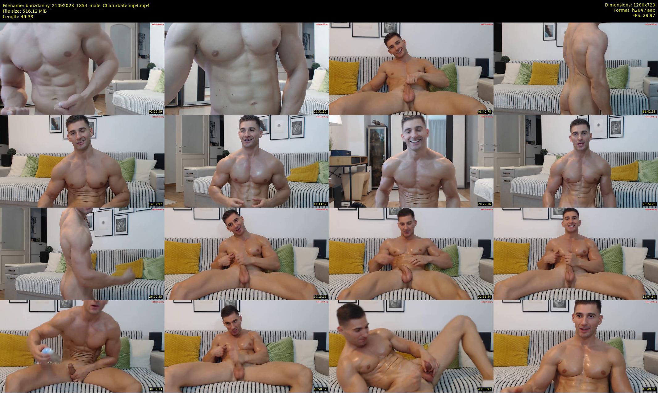 bunzdanny — 50 minute Chaturbate male cam show recording, 720p, Sep 21, 2023