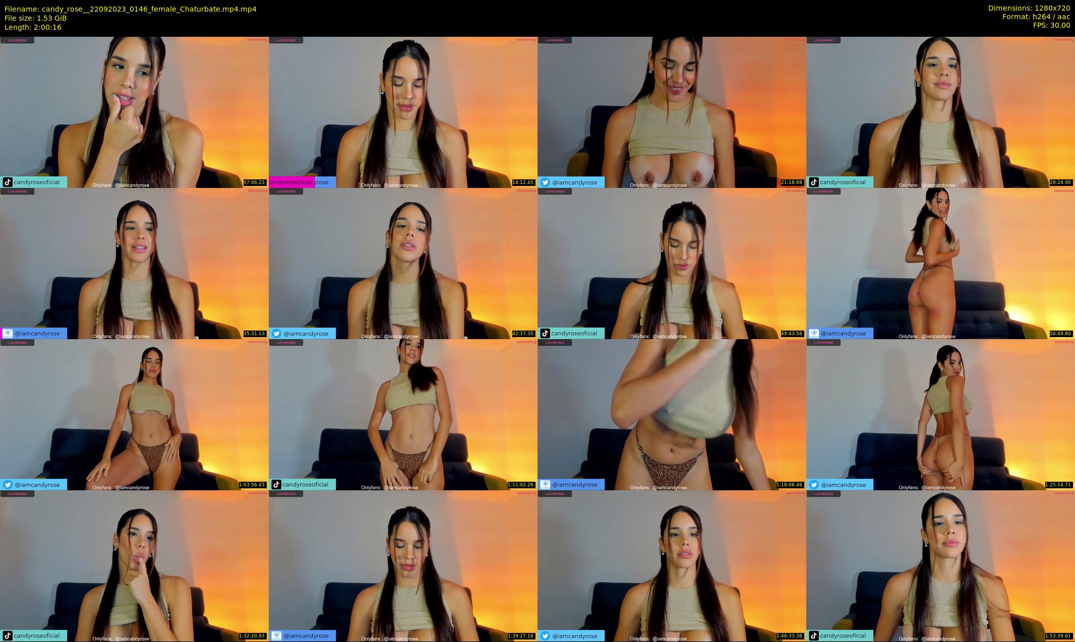 candy_rose_ — 121 minute Chaturbate female cam show recording, 720p, Sep 22, 2023