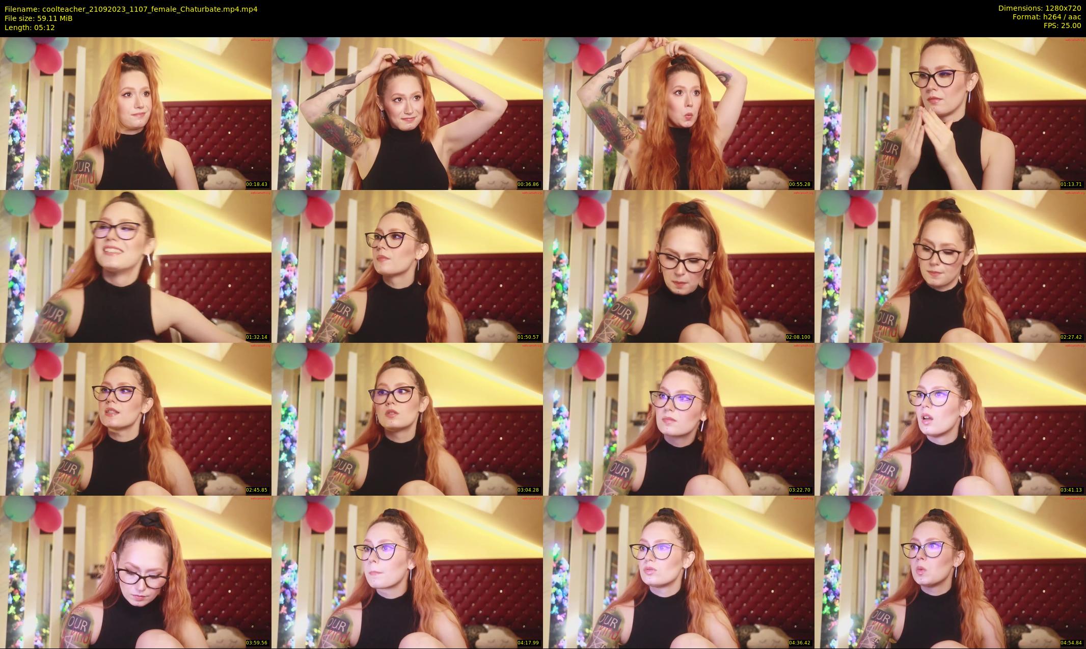 coolteacher — 6 minute Chaturbate female cam show recording, 720p, Sep 21, 2023