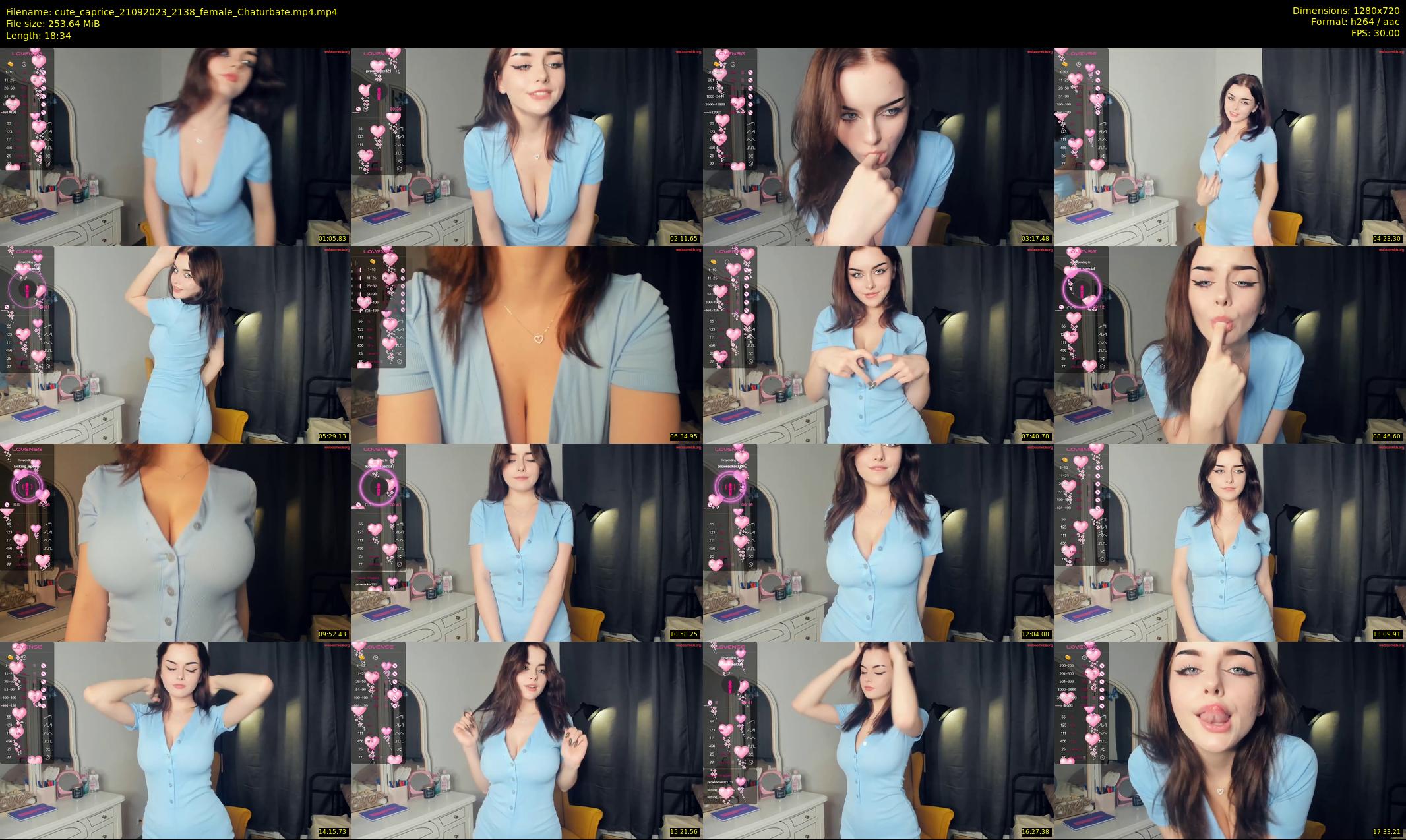 cute_caprice — 19 minute Chaturbate female cam show recording, 720p, Sep 21, 2023