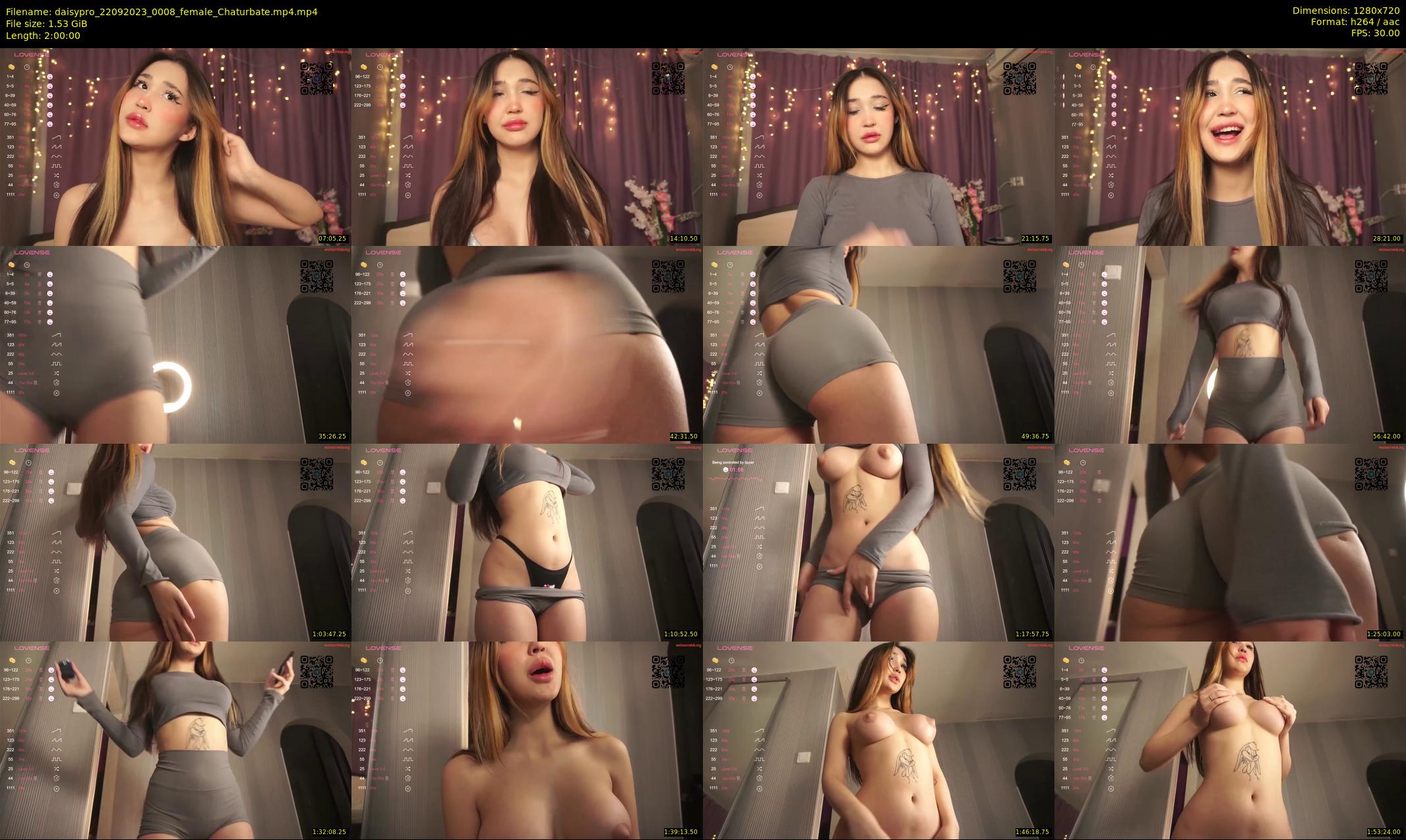 daisypro — 120 minute Chaturbate couple cam show recording, 720p, Sep 22, 2023