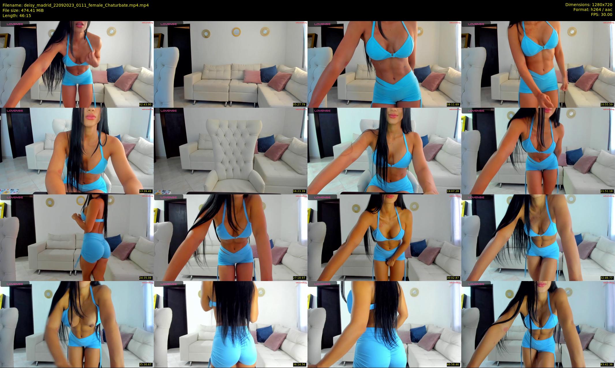 deisy_madrid — 47 minute Chaturbate female cam show recording, 720p, Sep 22, 2023