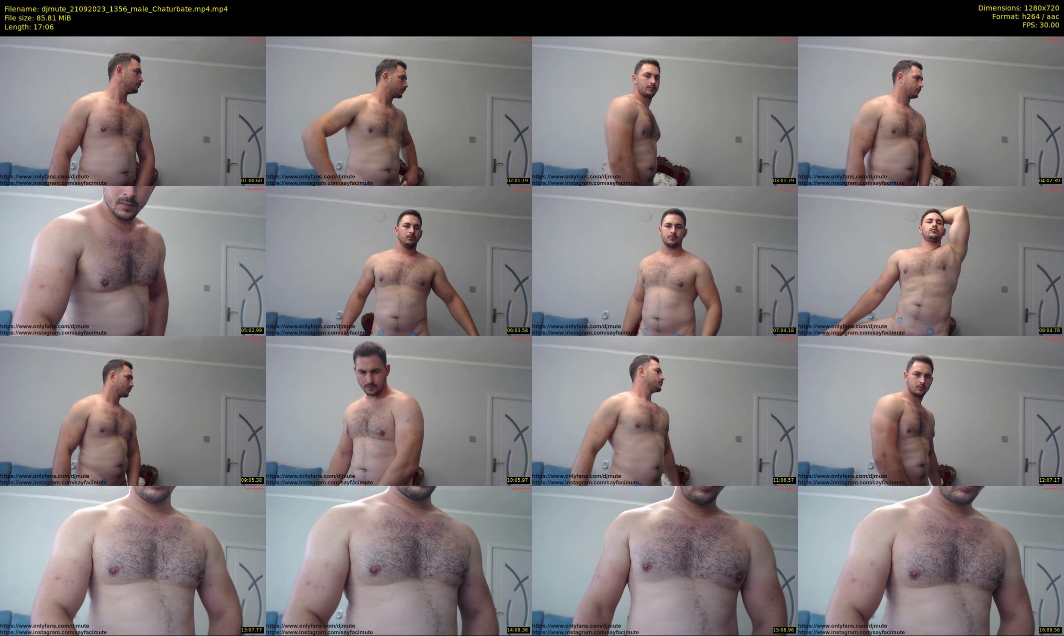 djmute — 18 minute Chaturbate male cam show recording, 720p, Sep 21, 2023