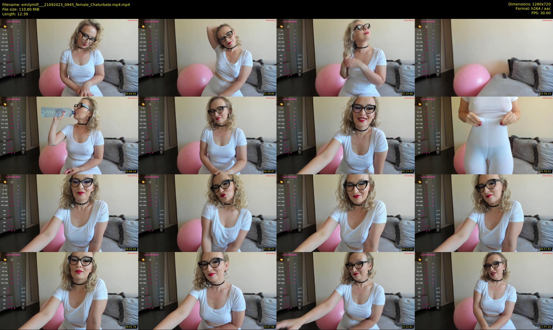 emilymilf__ — 13 minute Chaturbate female cam show recording, 720p, Sep 21, 2023