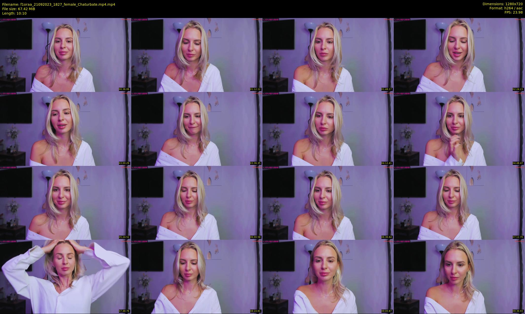 f1oraa — 11 minute Chaturbate female cam show recording, 720p, Sep 21, 2023