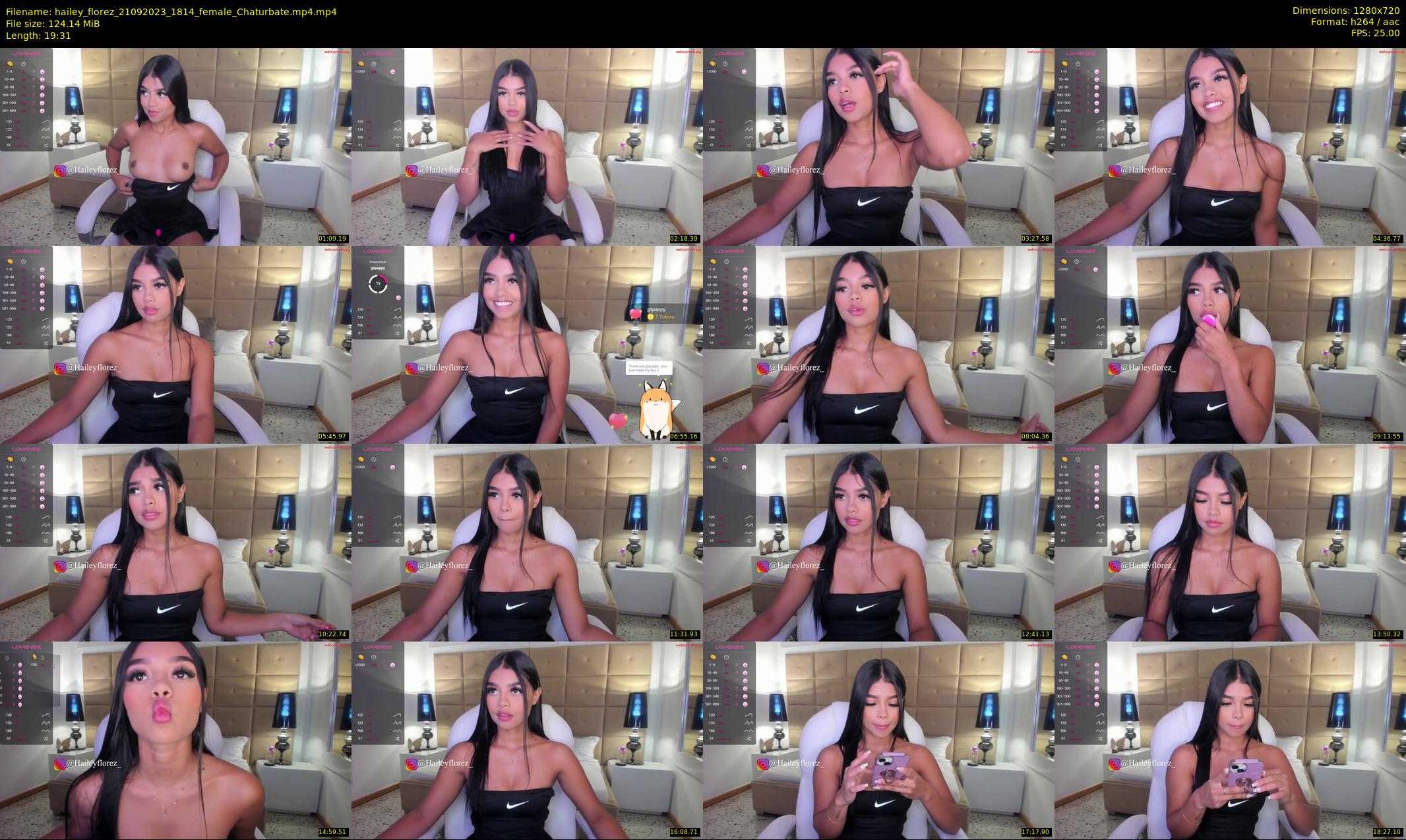 hailey_florez — 20 minute Chaturbate female cam show recording, 720p, Sep 21, 2023