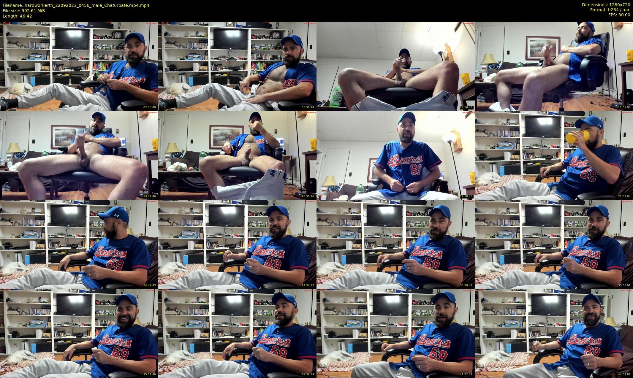 hardworkertn — 47 minute Chaturbate male cam show recording, 720p, Sep 22, 2023
