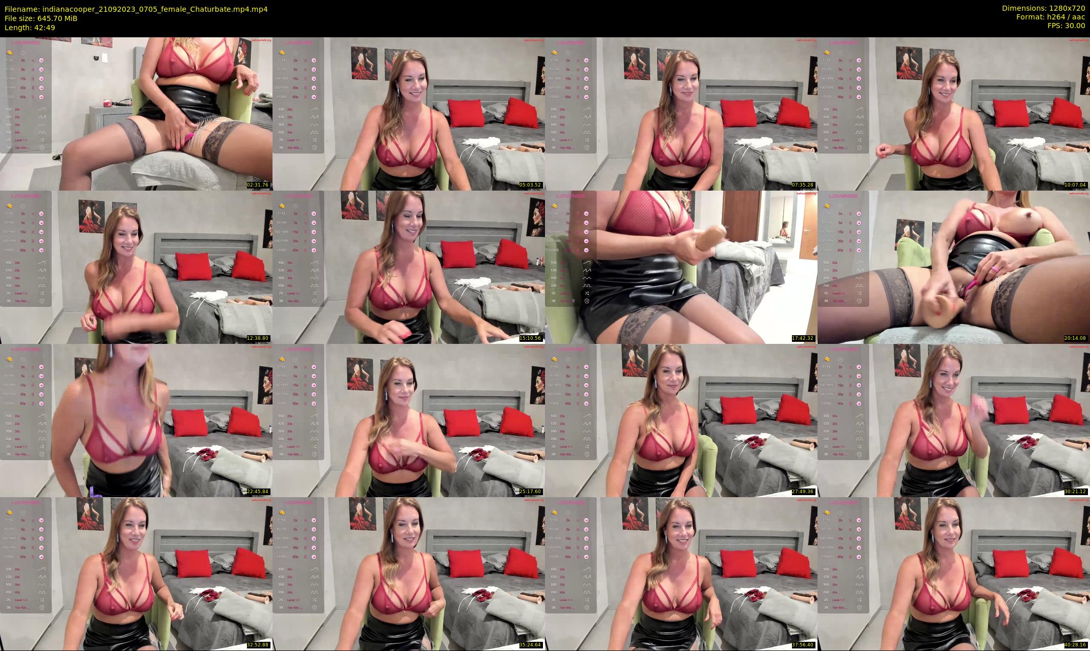 indianacooper — 43 minute Chaturbate female cam show recording, 720p, Sep 21, 2023