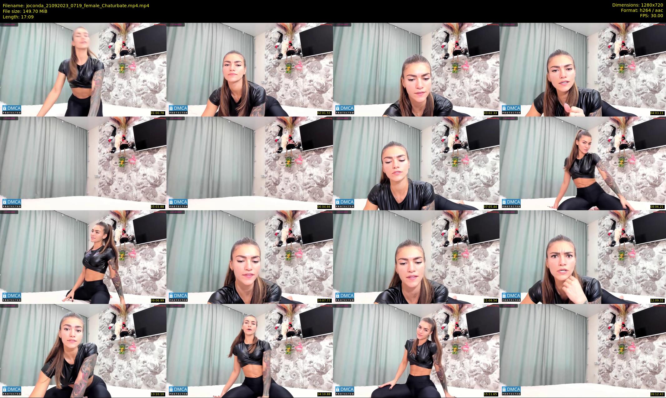 joconda — 18 minute Chaturbate female cam show recording, 720p, Sep 21, 2023