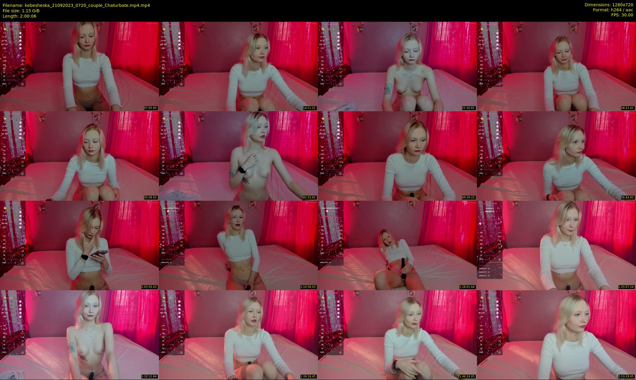 kebesheska — 121 minute Chaturbate couple cam show recording, 720p, Sep 21, 2023