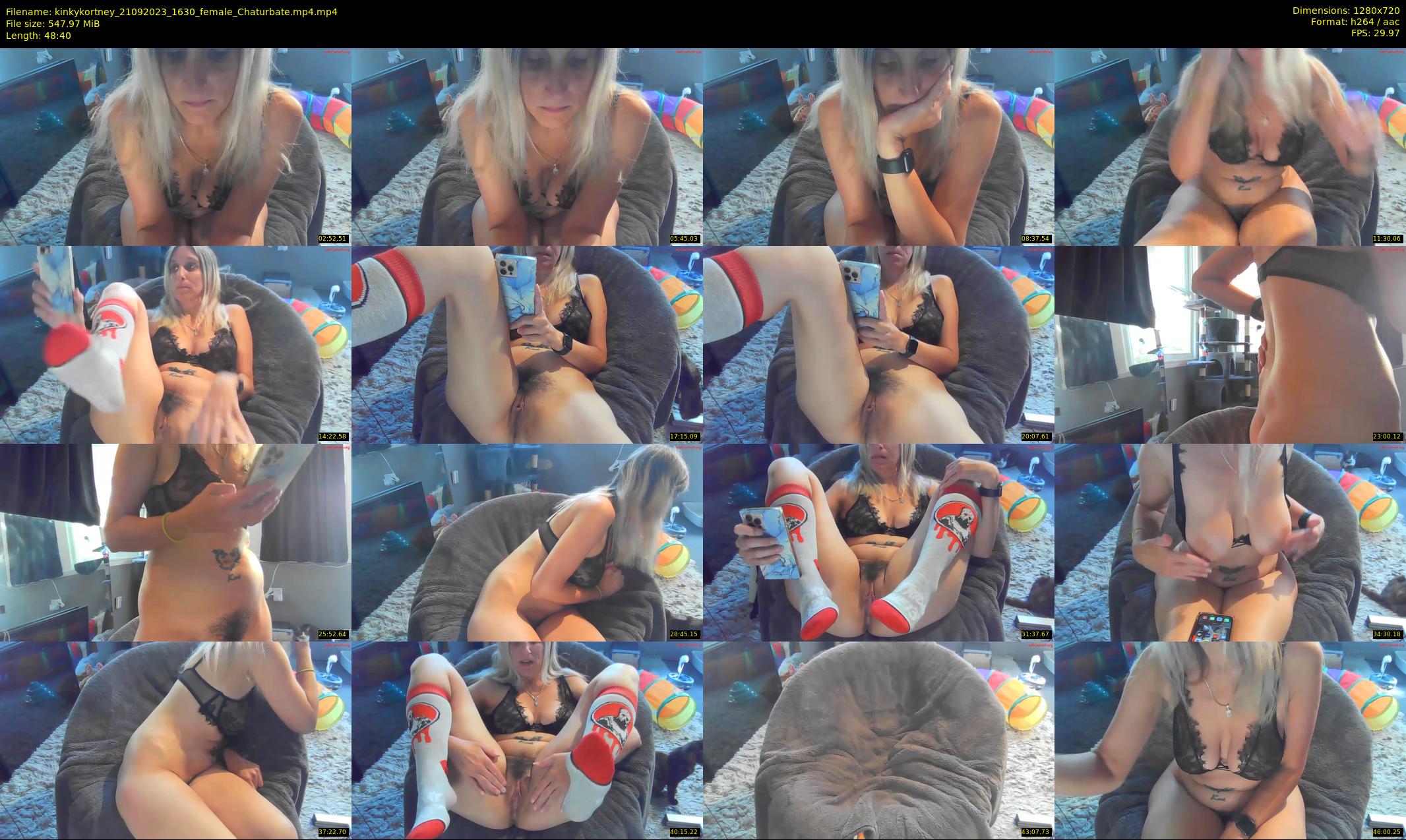 kinkykortney — 49 minute Chaturbate female cam show recording, 720p, Sep 21, 2023