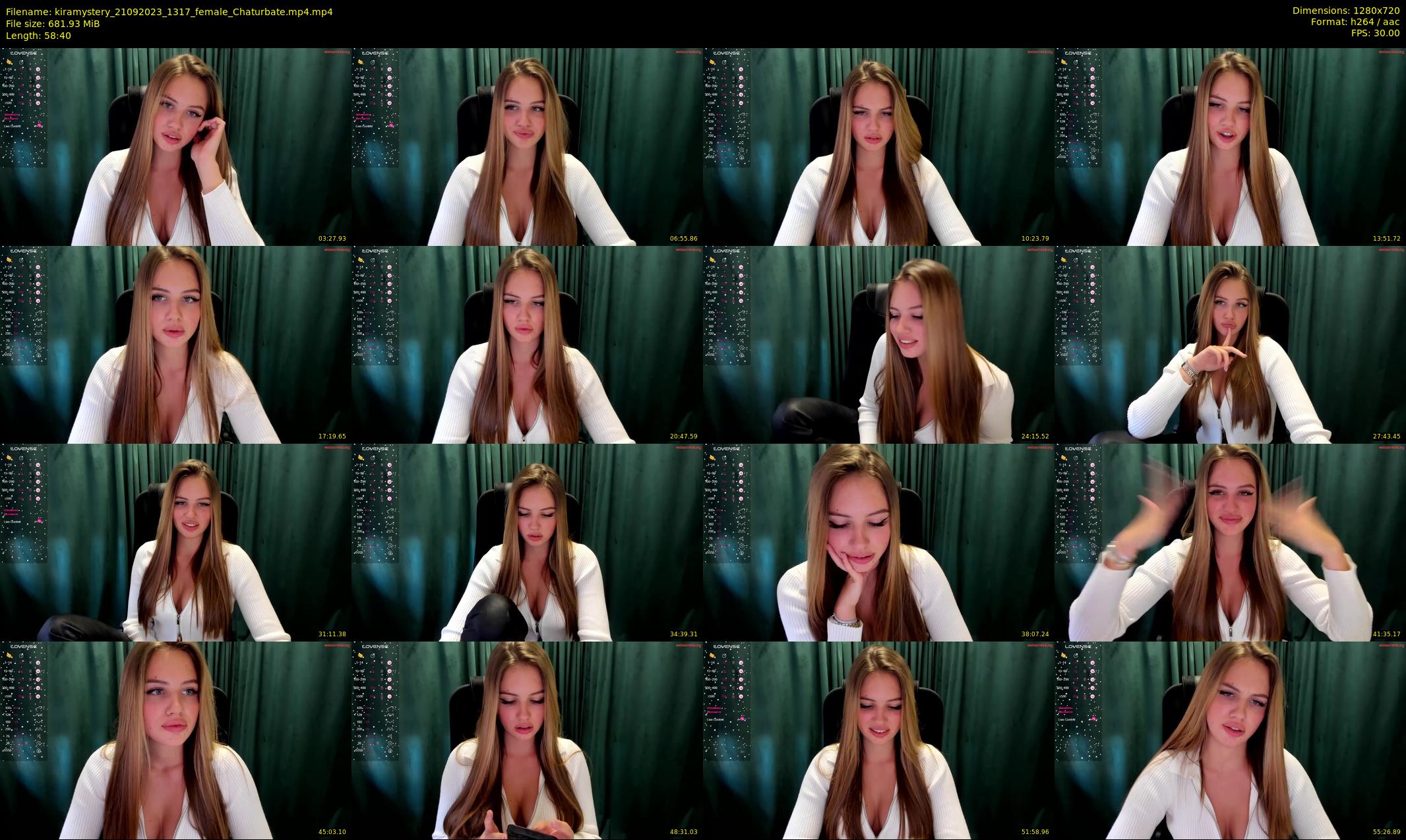 kiramystery — 59 minute Chaturbate female cam show recording, 720p, Sep 21, 2023