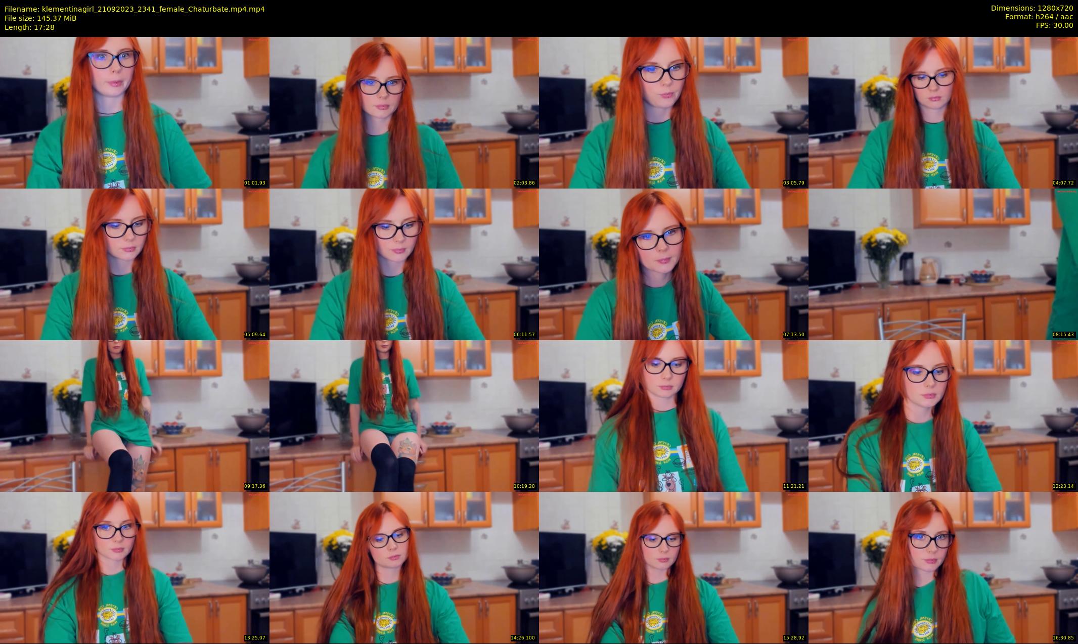 klementinagirl — 18 minute Chaturbate female cam show recording, 720p, Sep 21, 2023