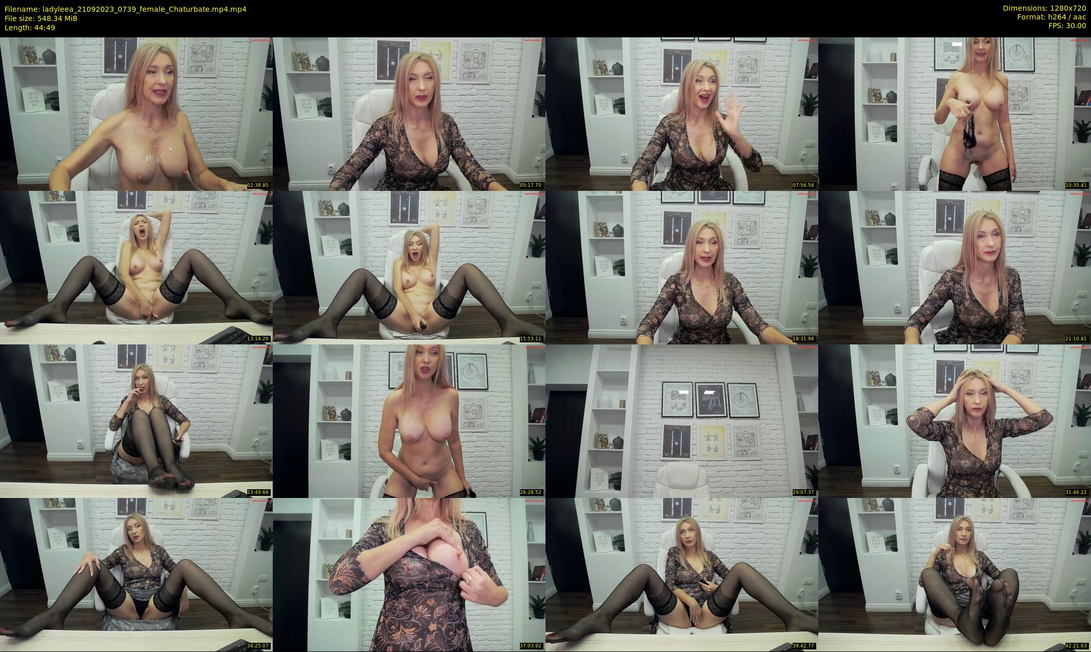 ladyleea — 45 minute Chaturbate female cam show recording, 720p, Sep 21, 2023