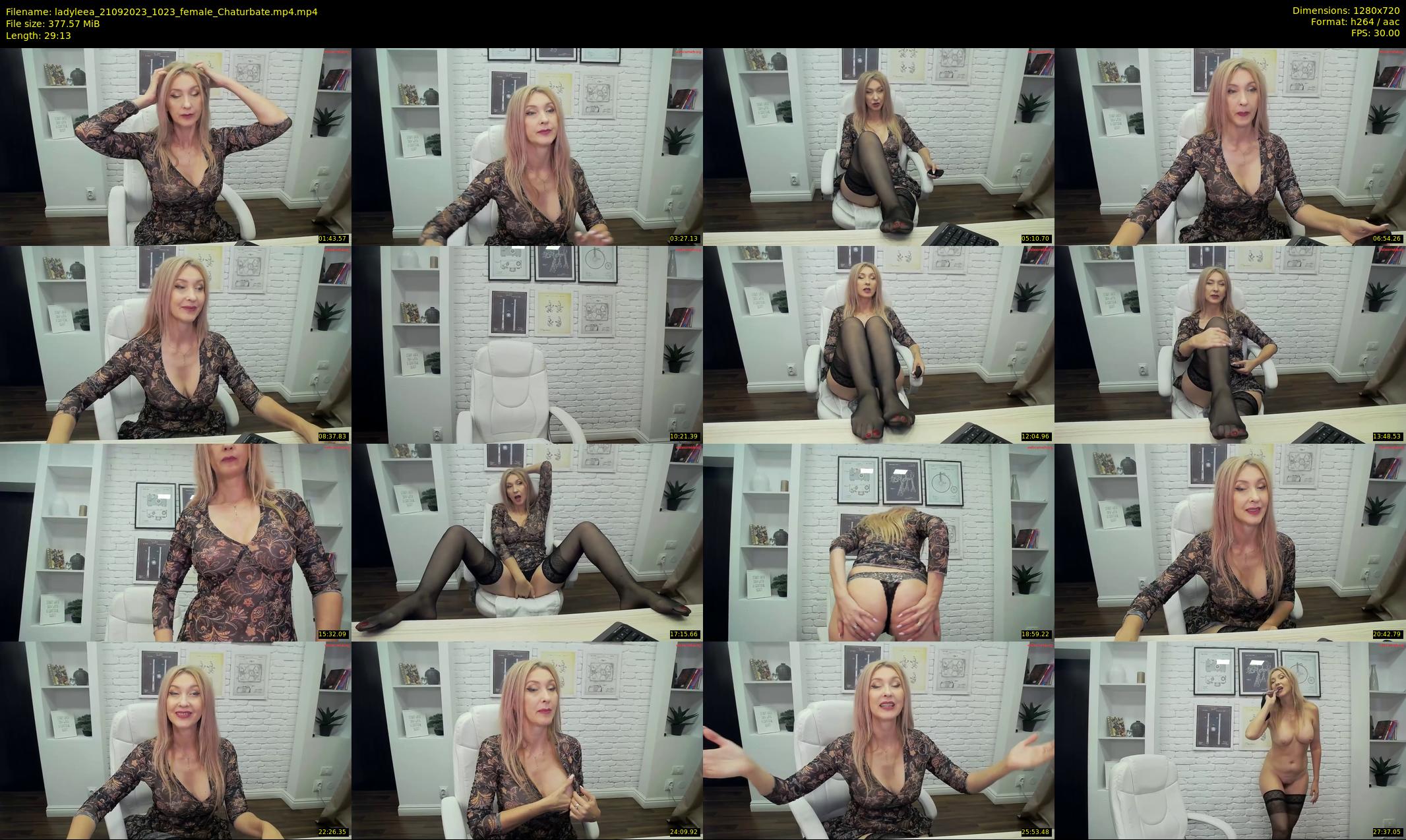 ladyleea — 30 minute Chaturbate female cam show recording, 720p, Sep 21, 2023