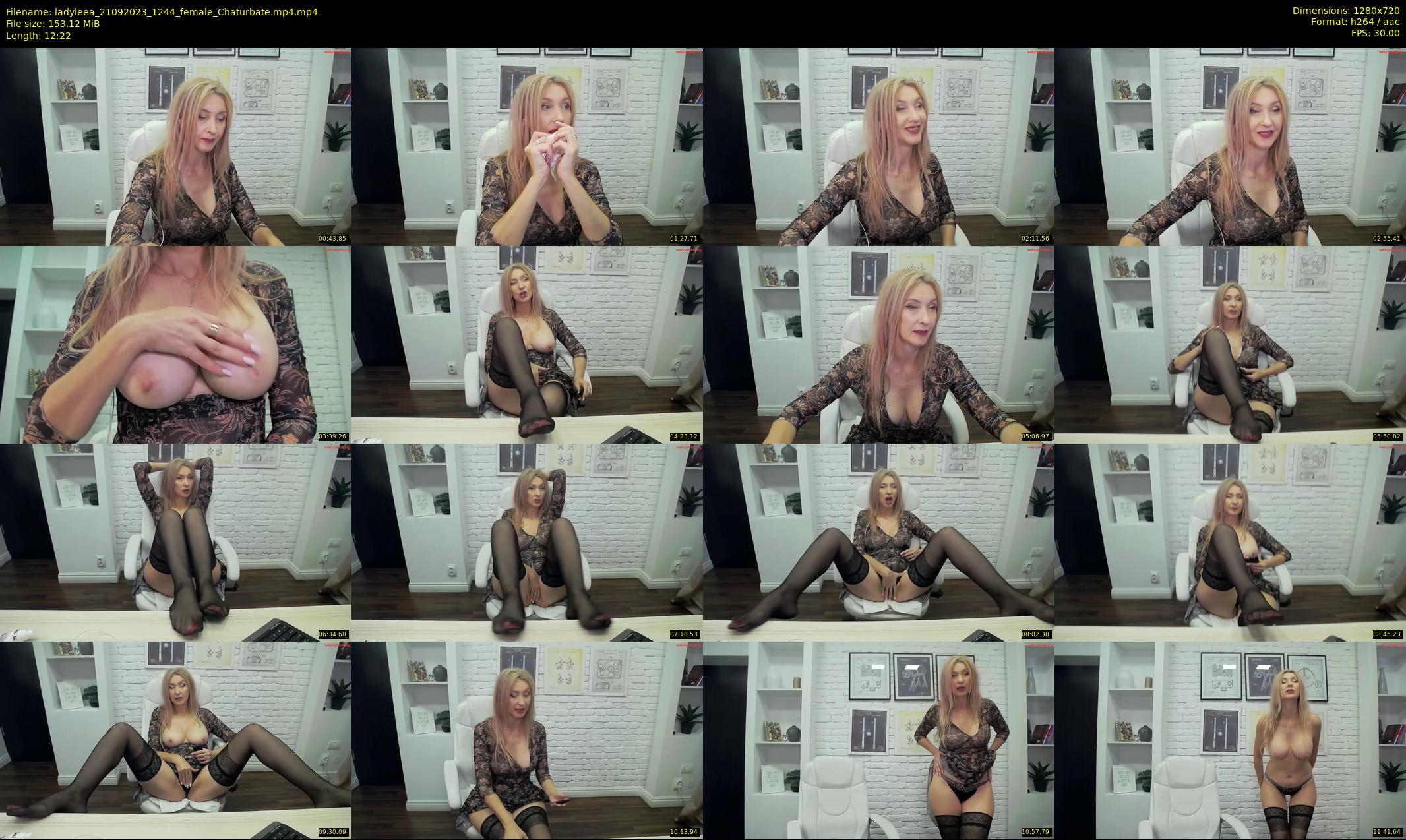 ladyleea — 13 minute Chaturbate female cam show recording, 720p, Sep 21, 2023