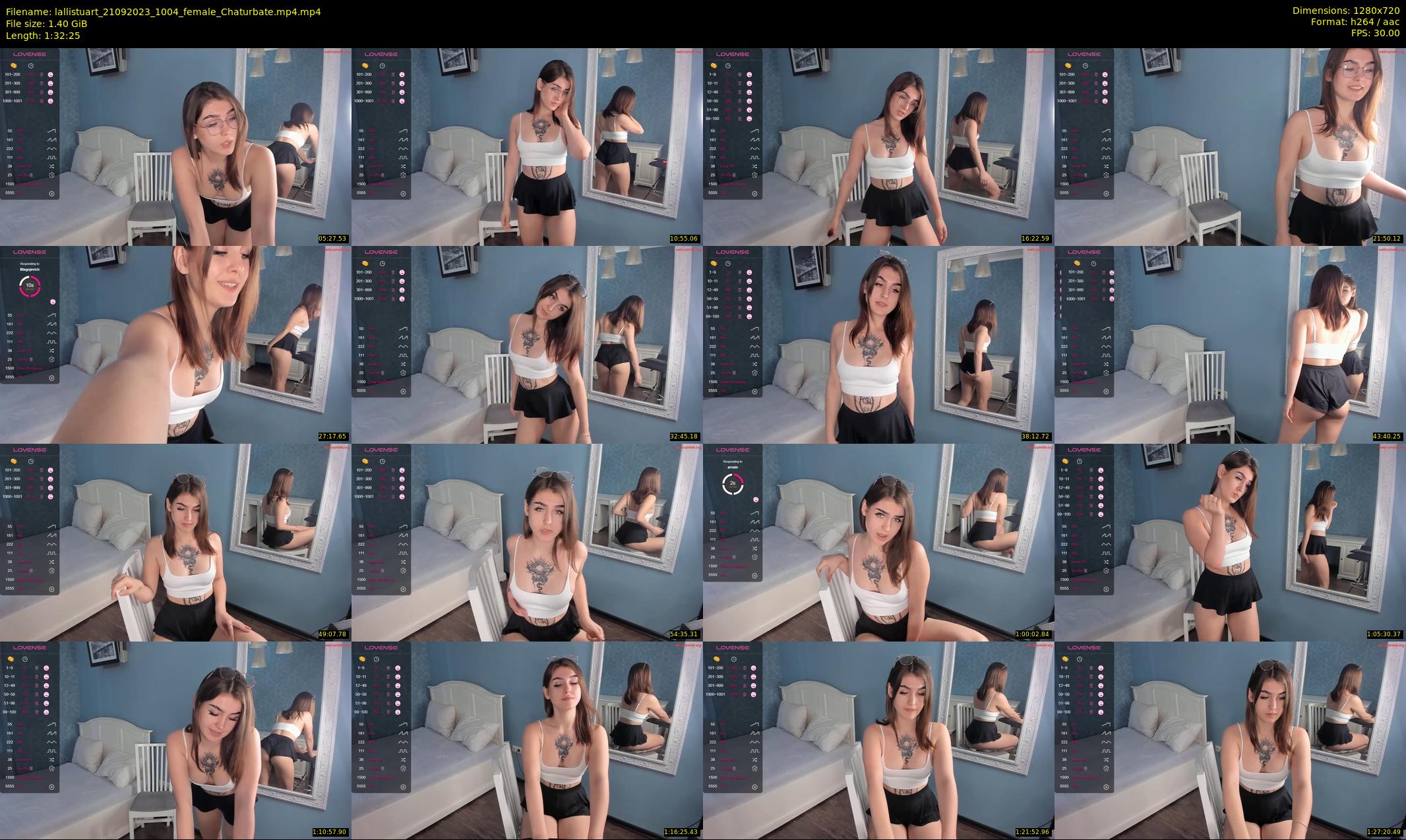 lallistuart — 93 minute Chaturbate female cam show recording, 720p, Sep 21, 2023
