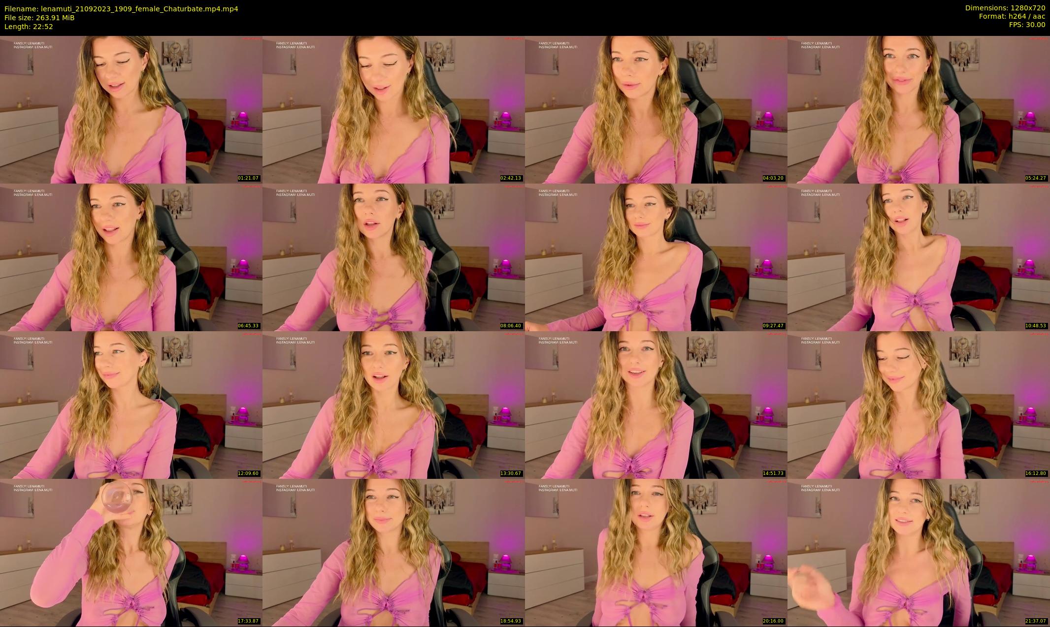 lenamuti — 23 minute Chaturbate female cam show recording, 720p, Sep 21, 2023