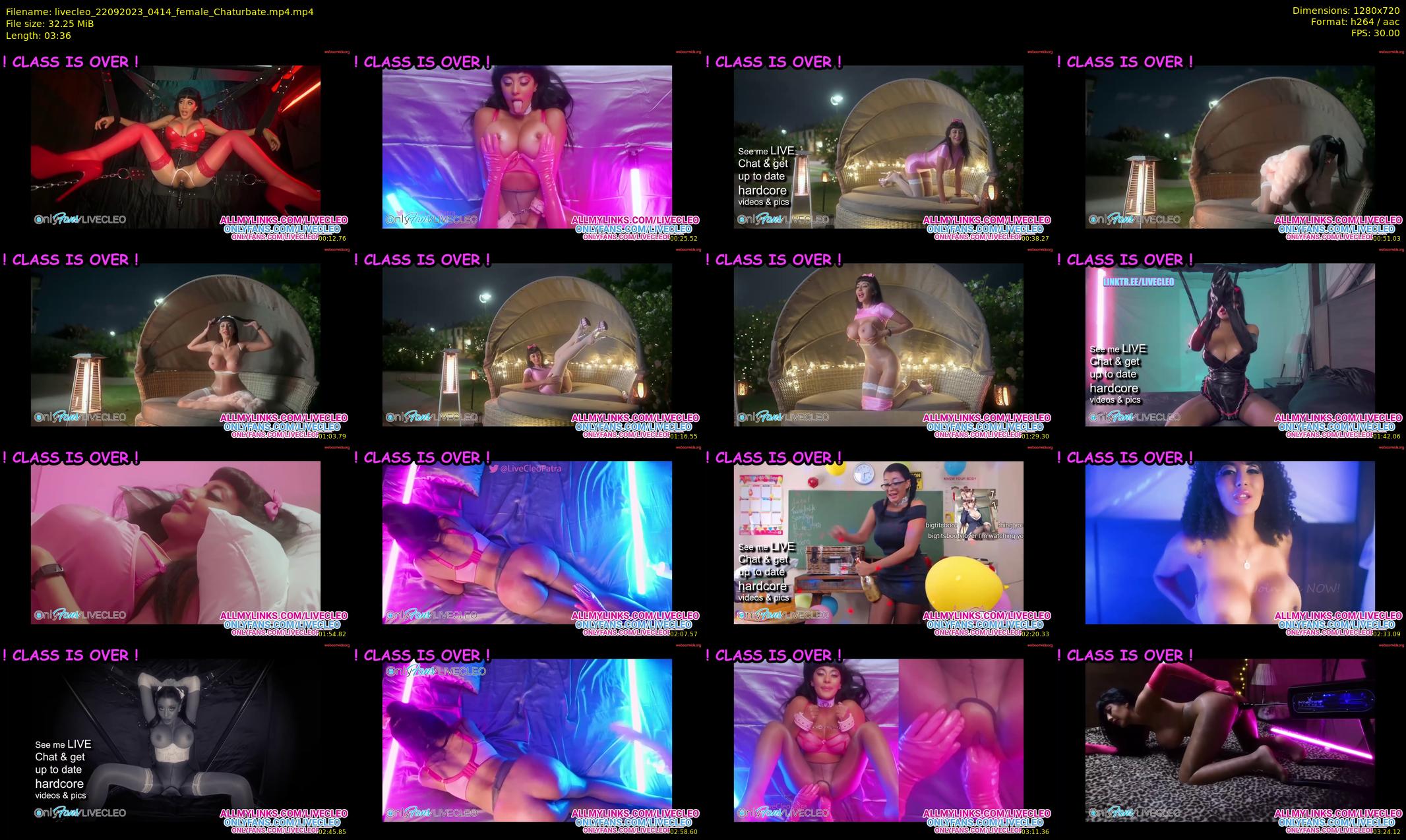 livecleo — 4 minute Chaturbate female cam show recording, 720p, Sep 22, 2023