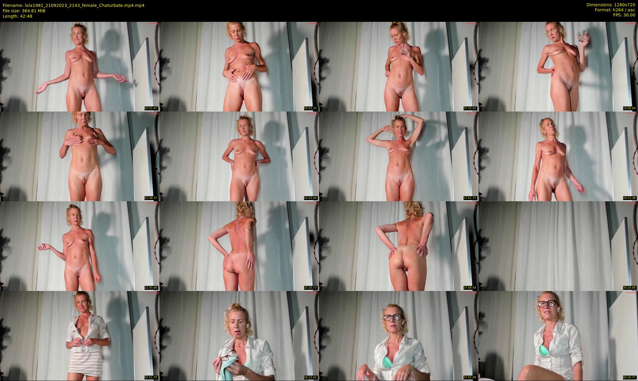 lola1981 — 43 minute Chaturbate female cam show recording, 720p, Sep 21, 2023