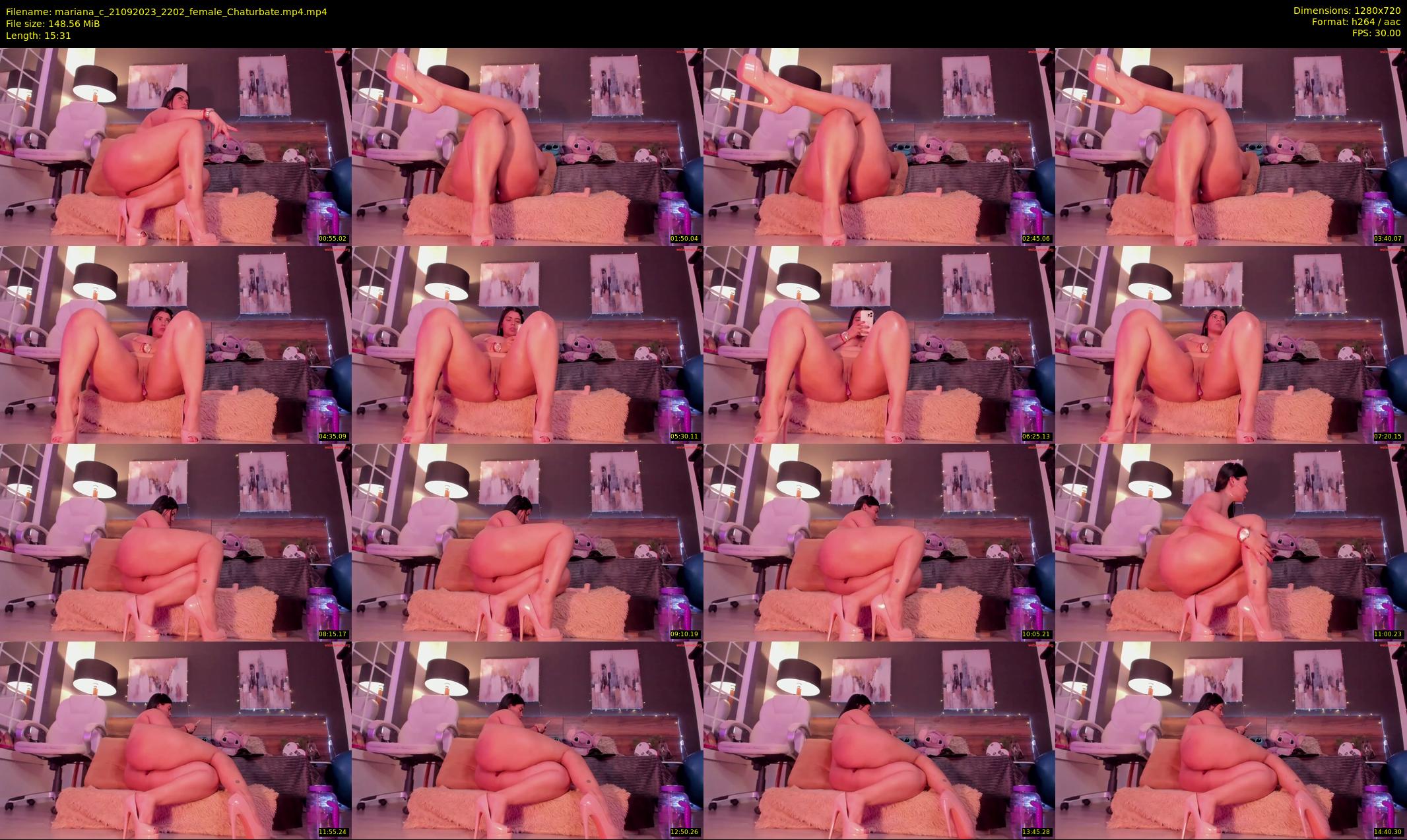 mariana_c — 16 minute Chaturbate female cam show recording, 720p, Sep 21, 2023