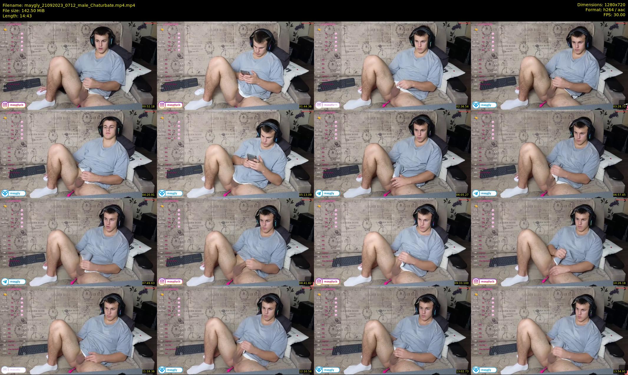 maygly — 15 minute Chaturbate male cam show recording, 720p, Sep 21, 2023