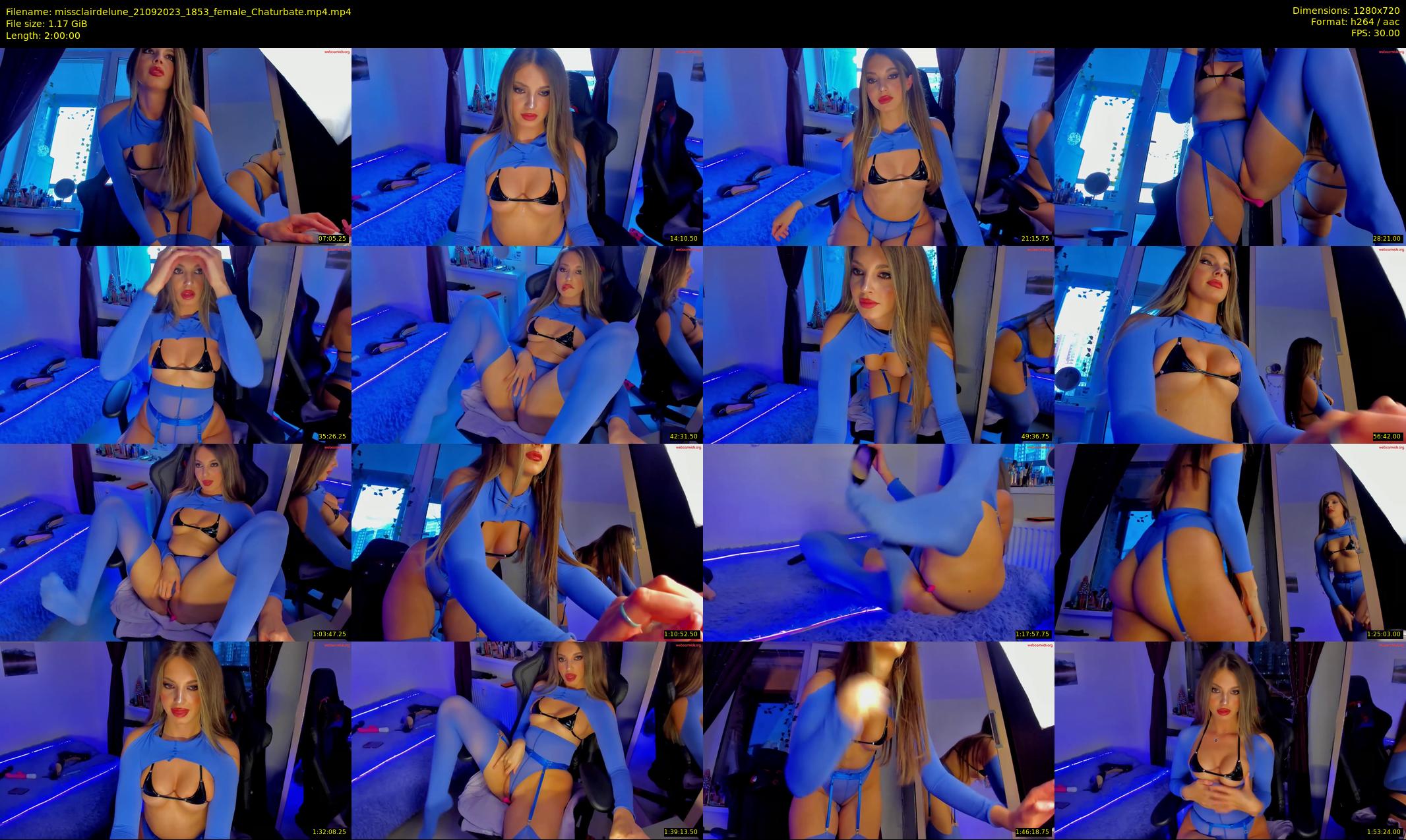 missclairdelune — 120 minute Chaturbate female cam show recording, 720p, Sep 21, 2023