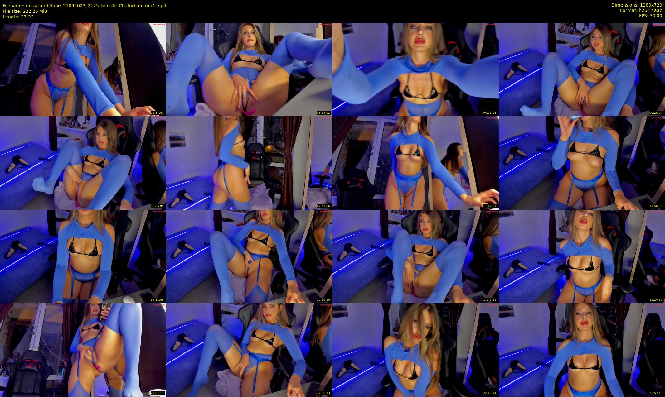 missclairdelune — 28 minute Chaturbate female cam show recording, 720p, Sep 21, 2023