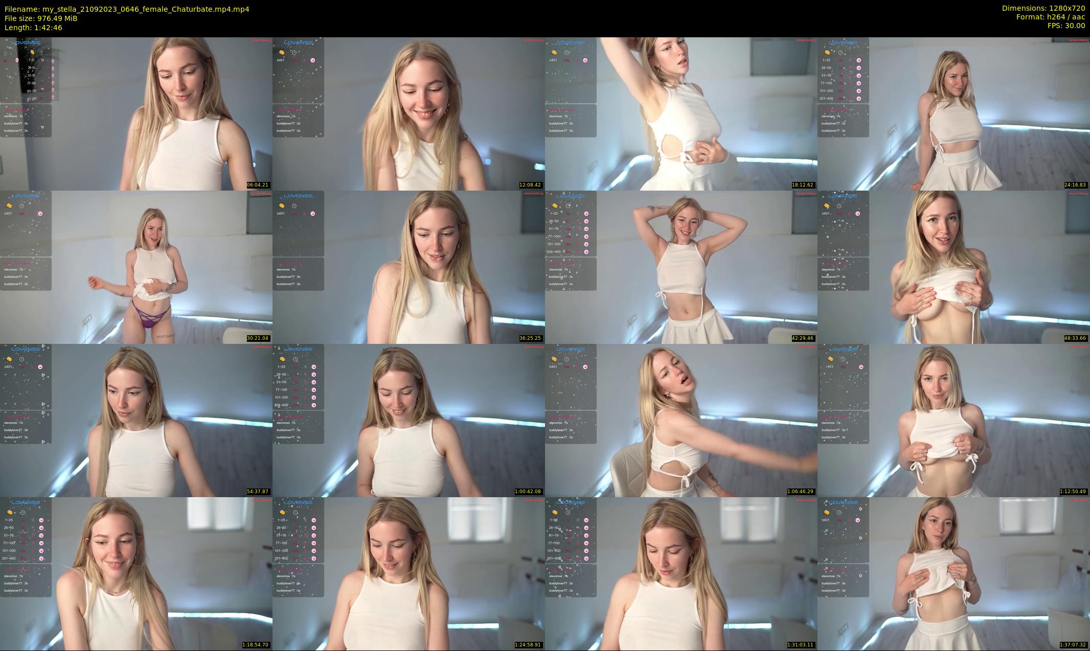 my_stella — 103 minute Chaturbate female cam show recording, 720p, Sep 21, 2023