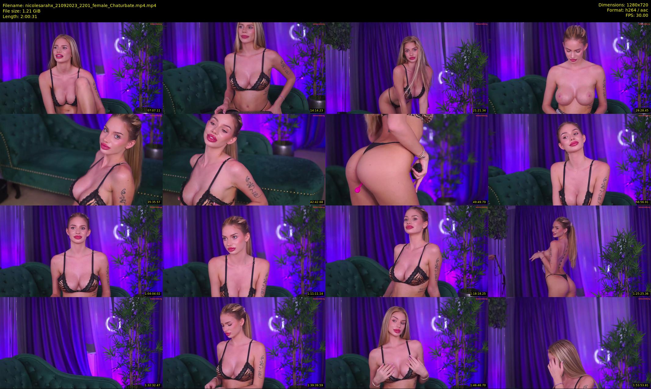 nicolesarahx — 121 minute Chaturbate female cam show recording, 720p, Sep 21, 2023