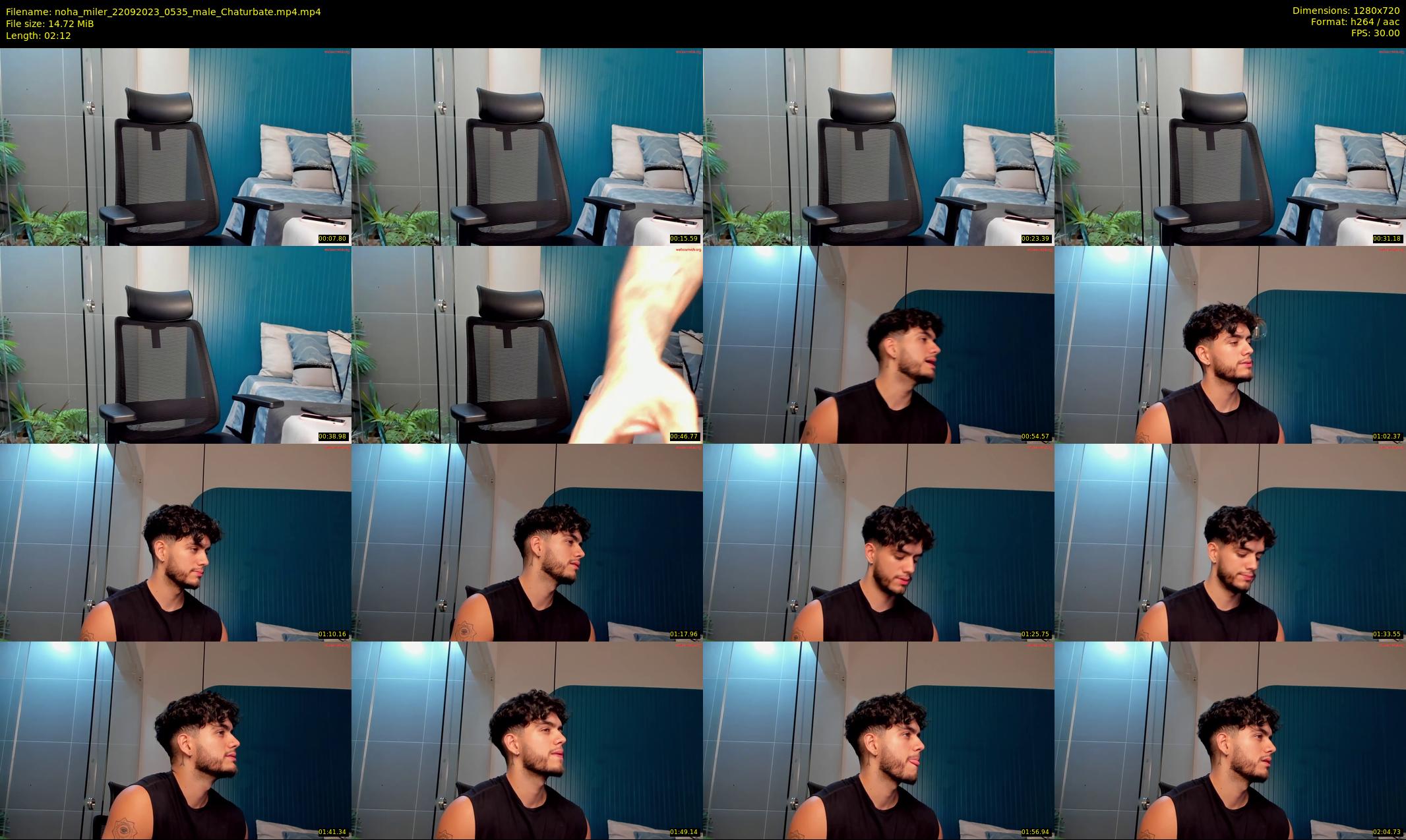 noha_miler — 3 minute Chaturbate male cam show recording, 720p, Sep 22, 2023