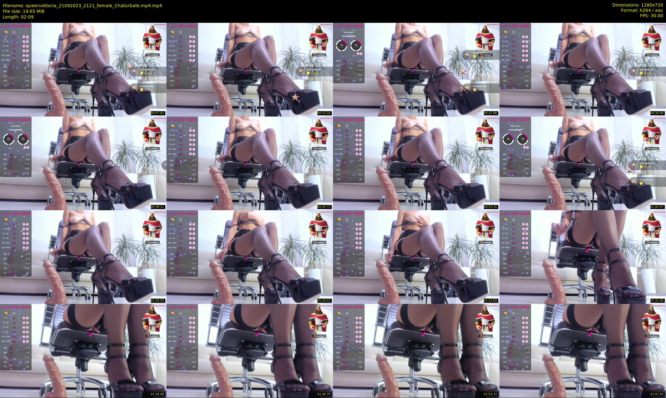 queenviktoria — 3 minute Chaturbate female cam show recording, 720p, Sep 21, 2023