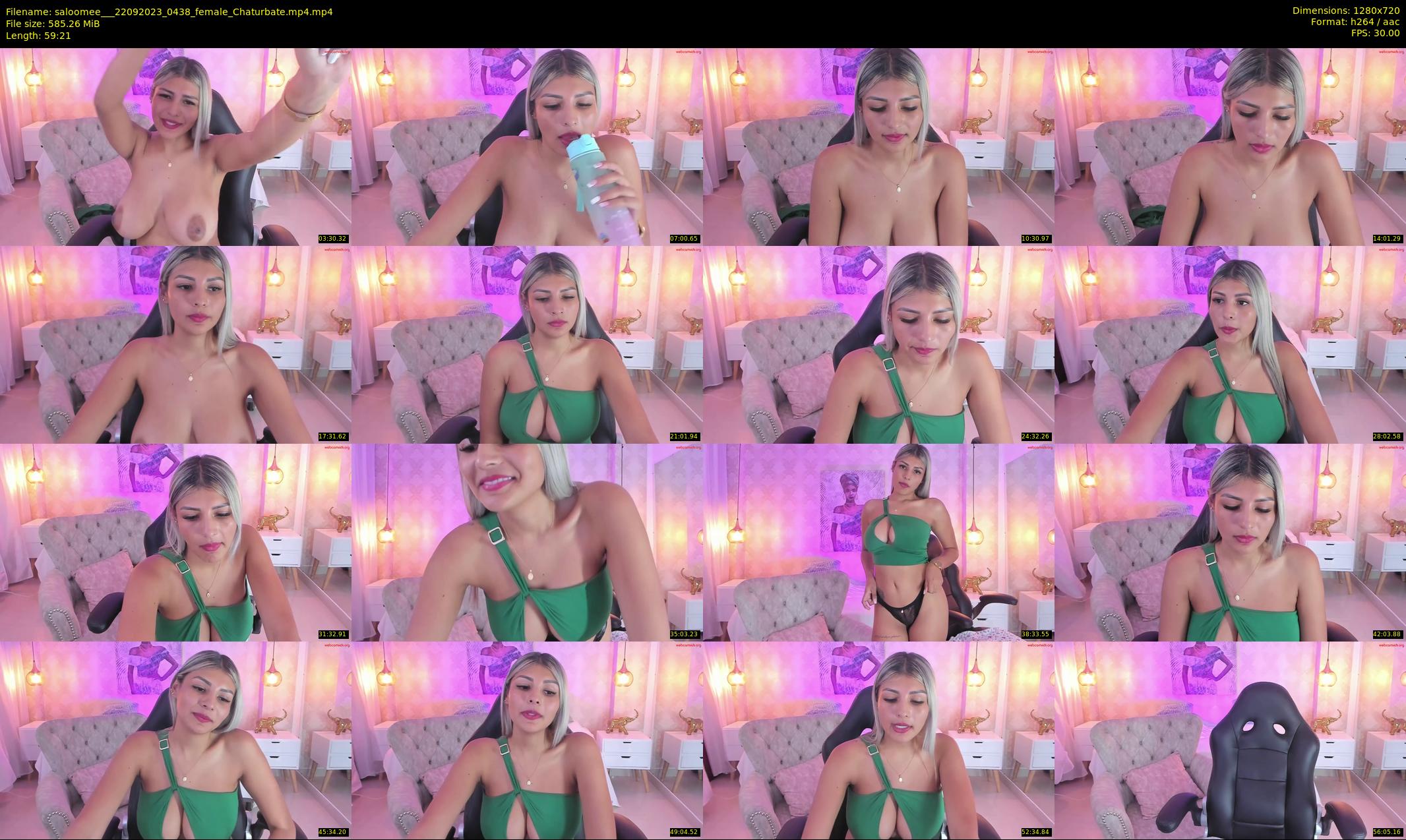 saloomee__ — 60 minute Chaturbate female cam show recording, 720p, Sep 22, 2023