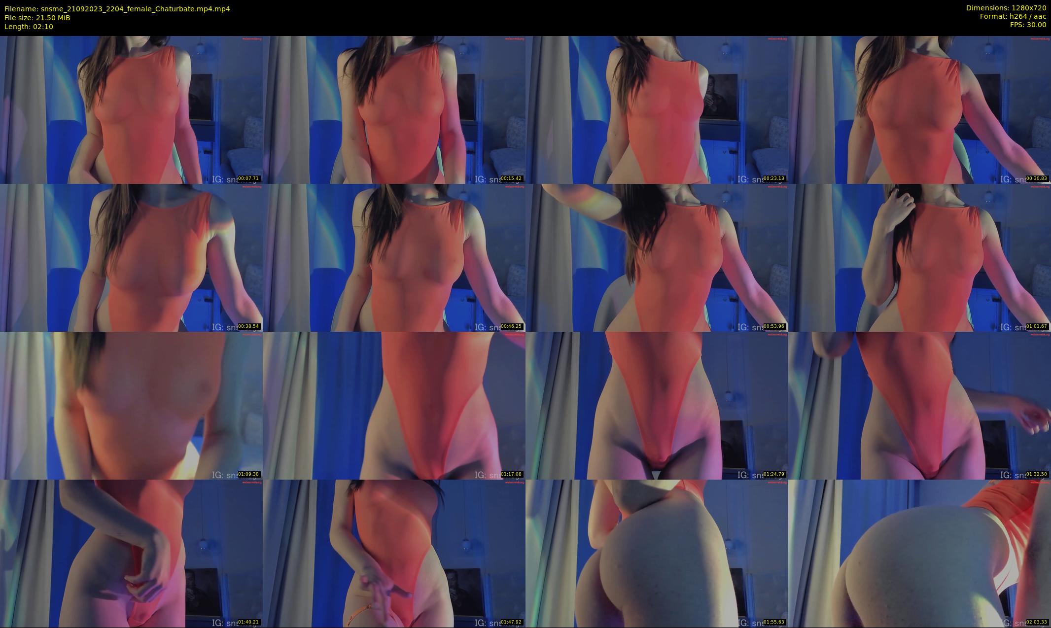 snsme — 3 minute Chaturbate female cam show recording, 720p, Sep 21, 2023