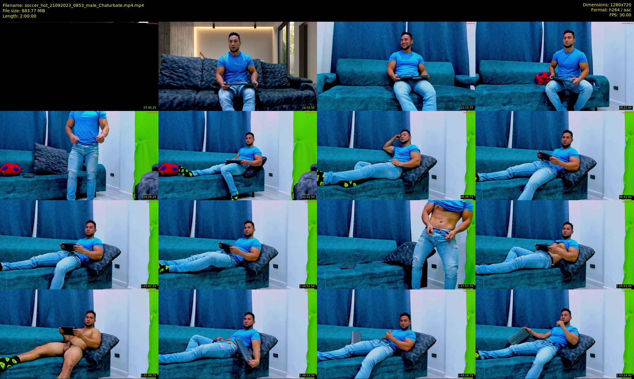 soccer_hot — 120 minute Chaturbate male cam show recording, 720p, Sep 21, 2023