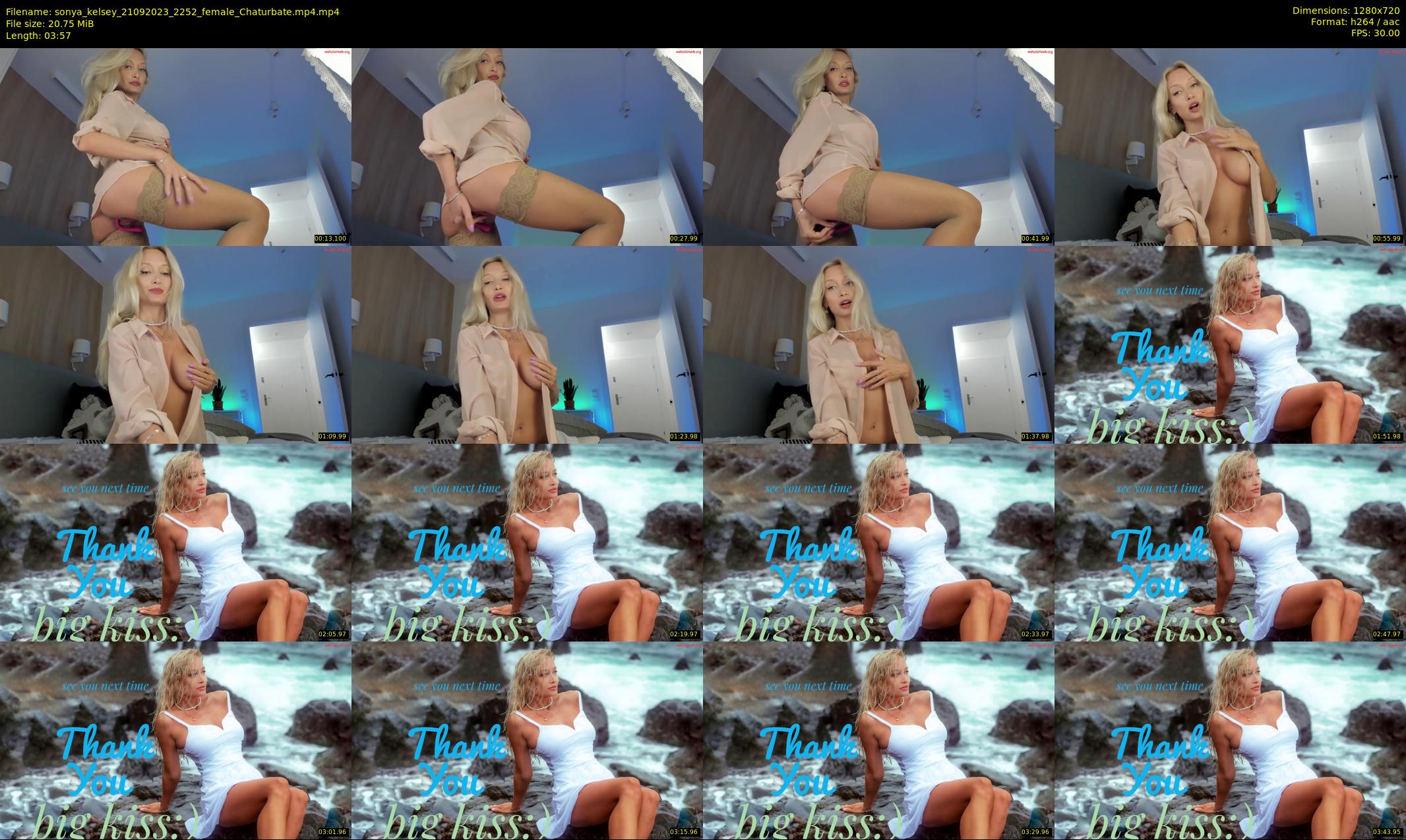 sonya_kelsey — 4 minute Chaturbate female cam show recording, 720p, Sep 21, 2023