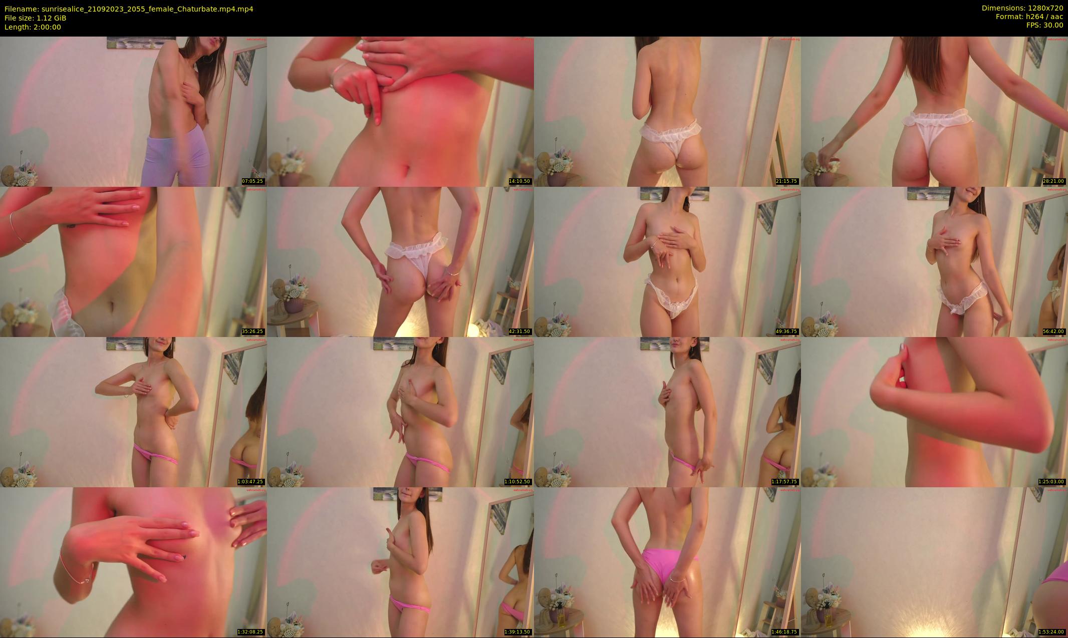 sunrisealice — 120 minute Chaturbate female cam show recording, 720p, Sep 21, 2023